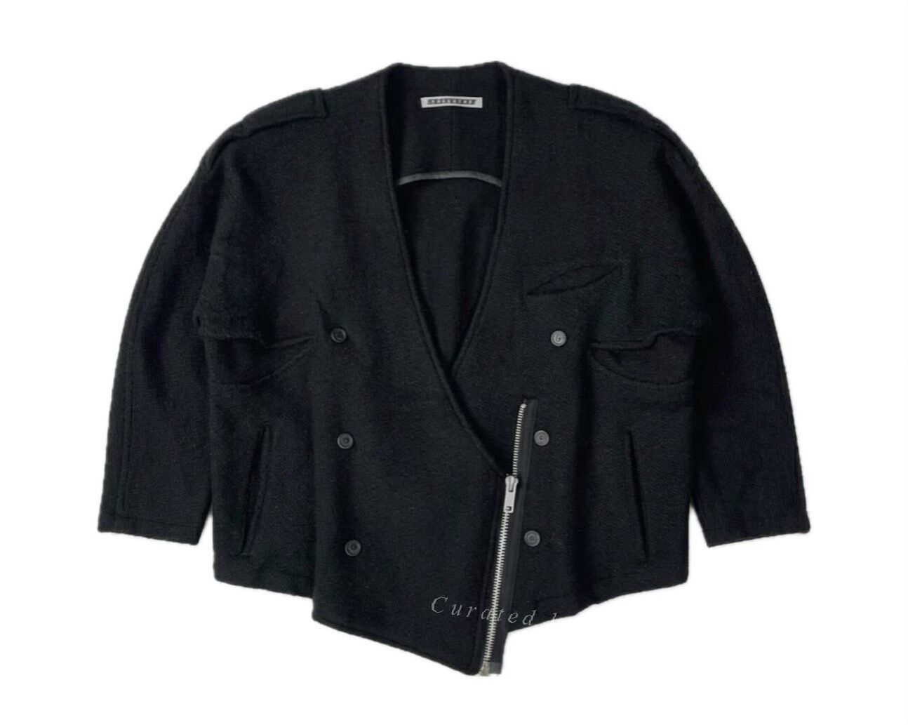 Vintage Vintage Yohji Workshop Asymmetrical Wool Jacket Size US M / EU 48-50 / 2 - 1 Thumbnail