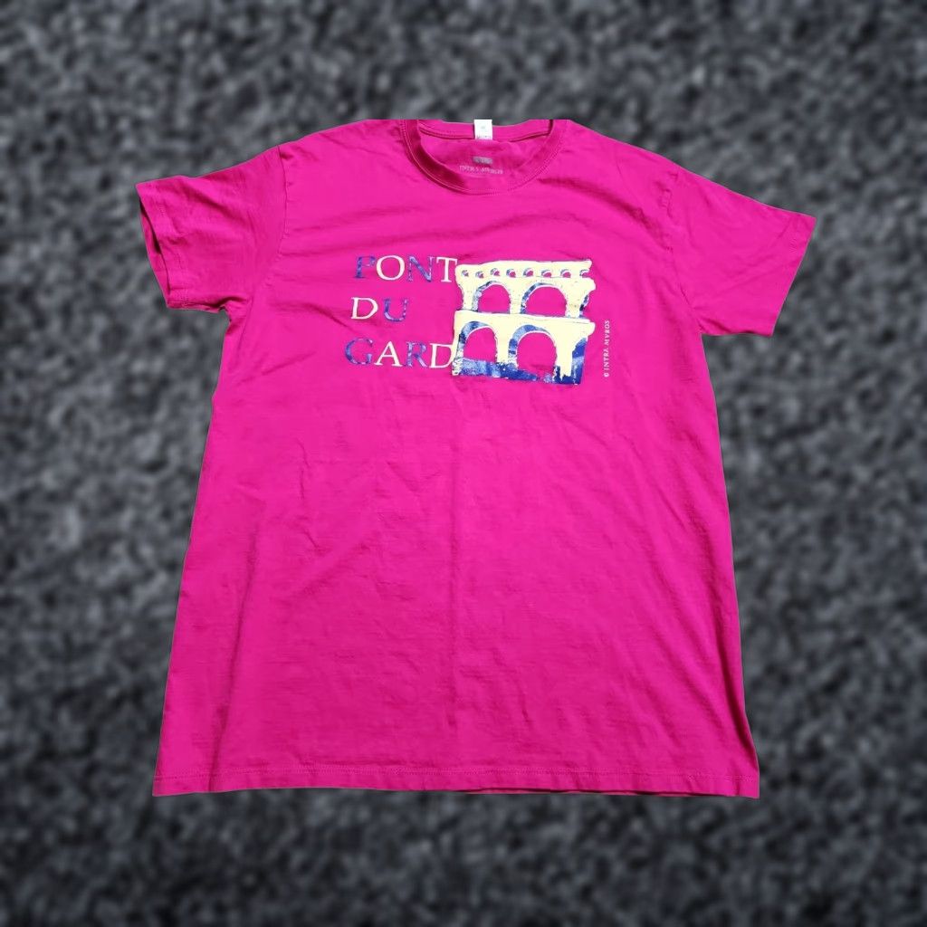 Vintage VINTAGE France Travel Souvenir T-Shirt Women Size L Pink 100% Cotton Retro Size L / US 10 / IT 46 - 1 Thumbnail