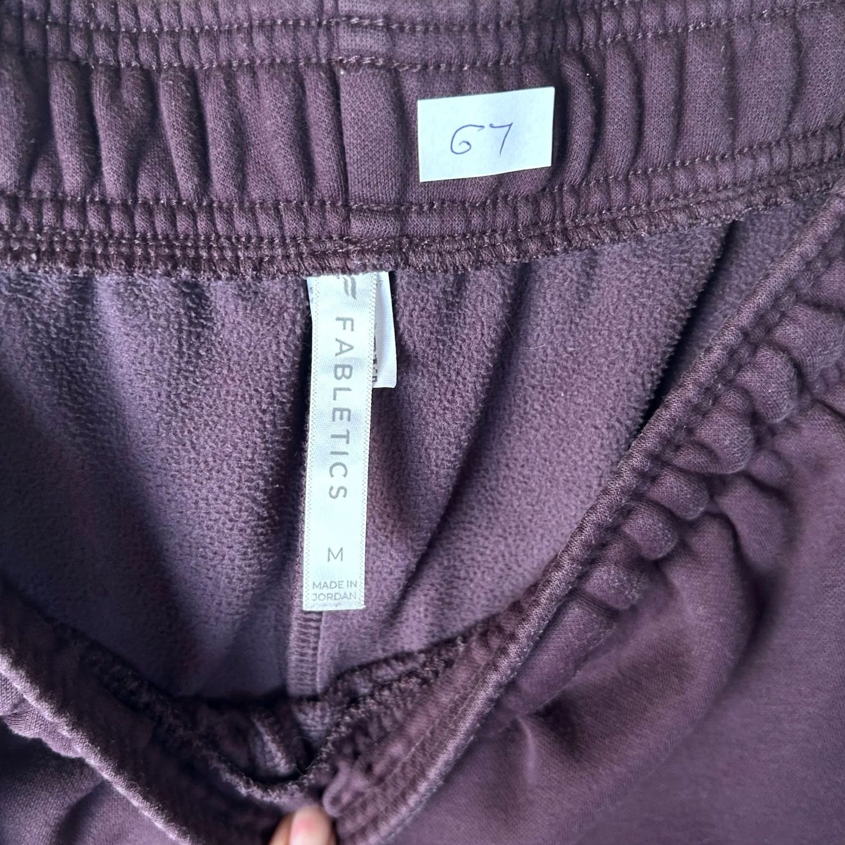 Fabletics Fabletics Purple Wide Leg Lounge Pants Womens Medium Plum Sweatpants Size 29" - 2 Thumbnail