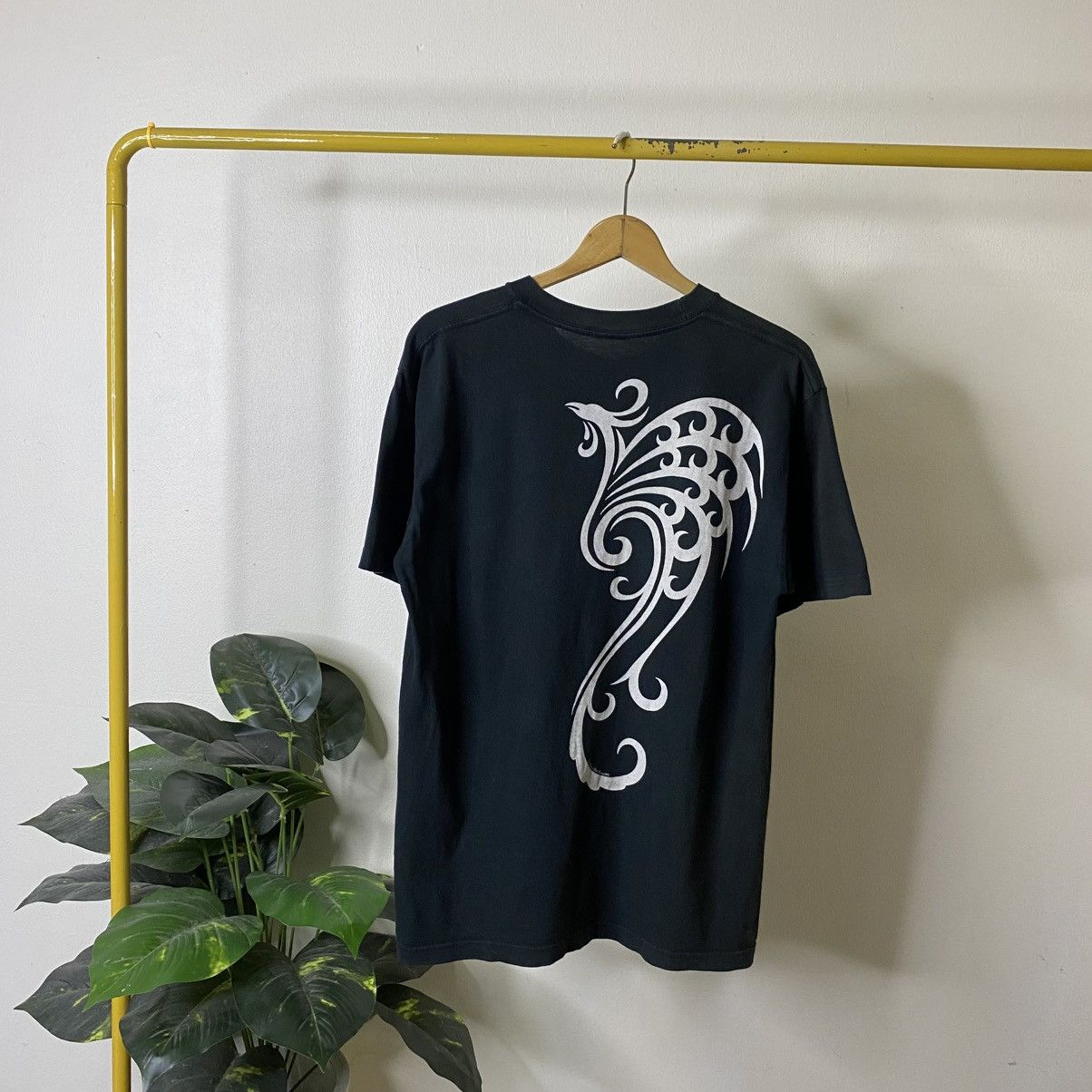 If Six Was Nine HabuBox Burning Pheonix Japanese Cyber Gothic Punk Grunge T Size US M / EU 48-50 / 2 - 1 Thumbnail