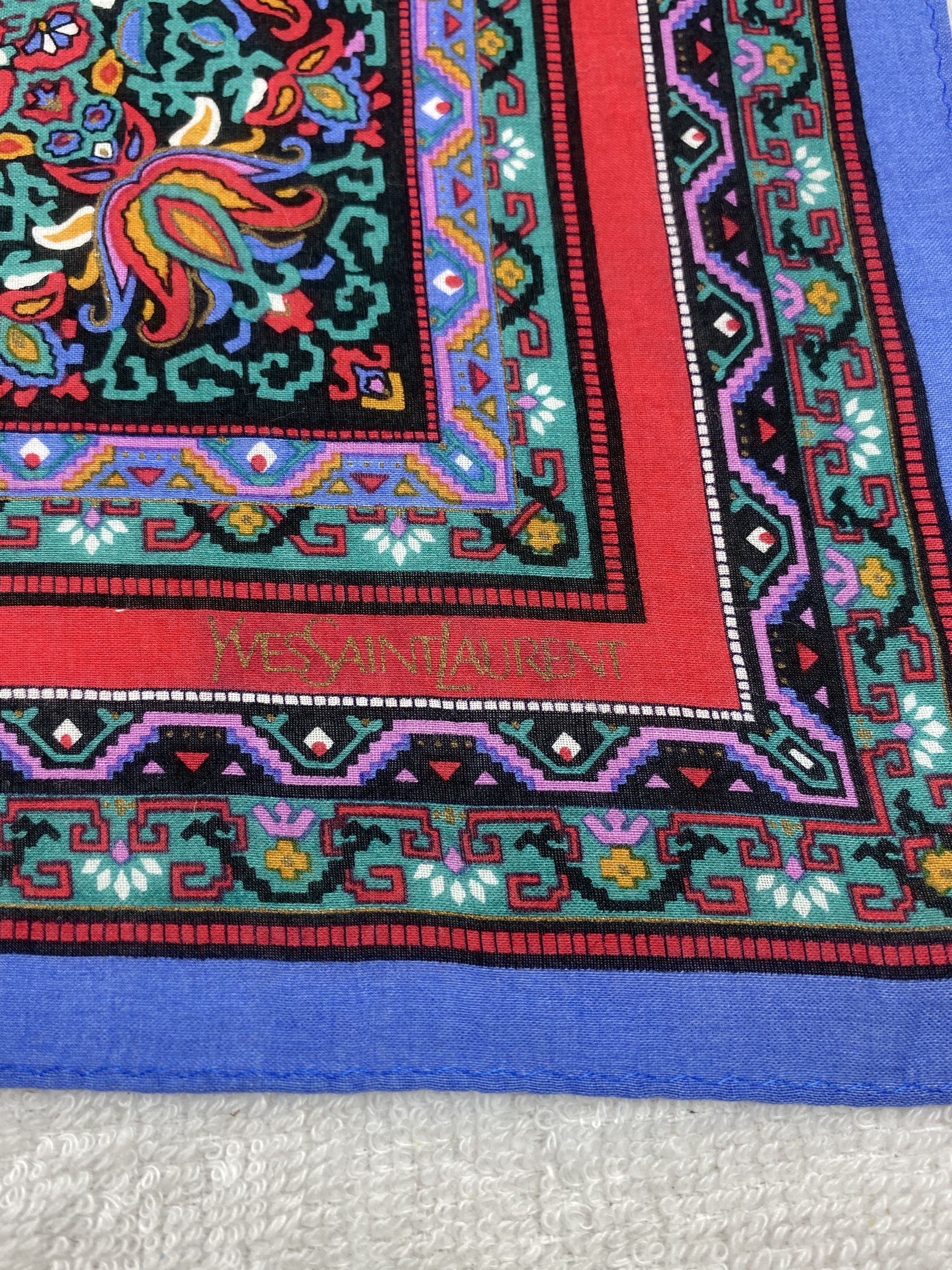 Yves Saint Laurent Yves Saint Laurent Handkerchief / Bandana / Neckerchief Size ONE SIZE - 5 Thumbnail