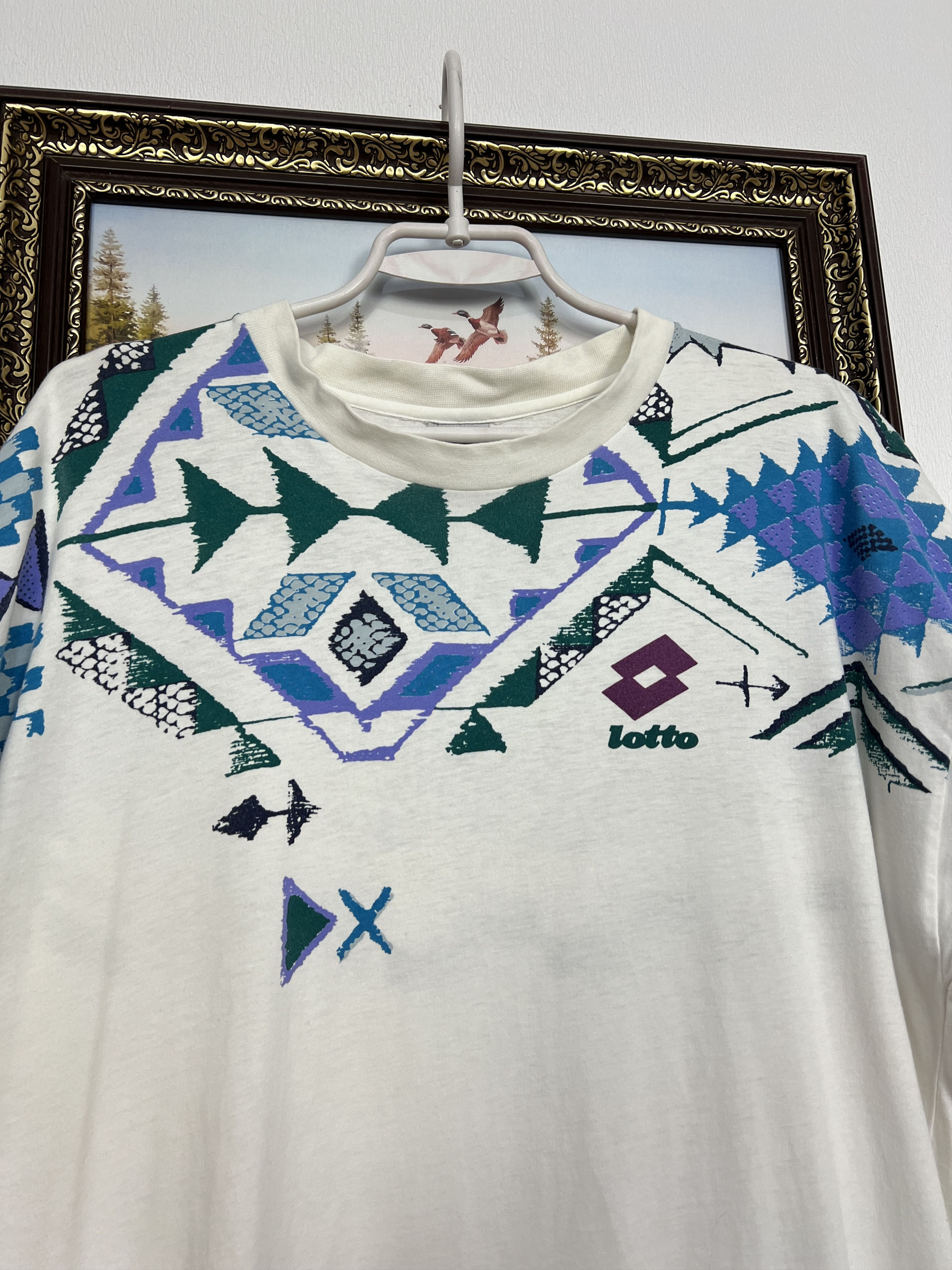 Lotto Sport Vintage 90's Lotto ATP Tour Boris Becker Tennis Shirt Jersey Size US L / EU 52-54 / 3 - 3 Thumbnail