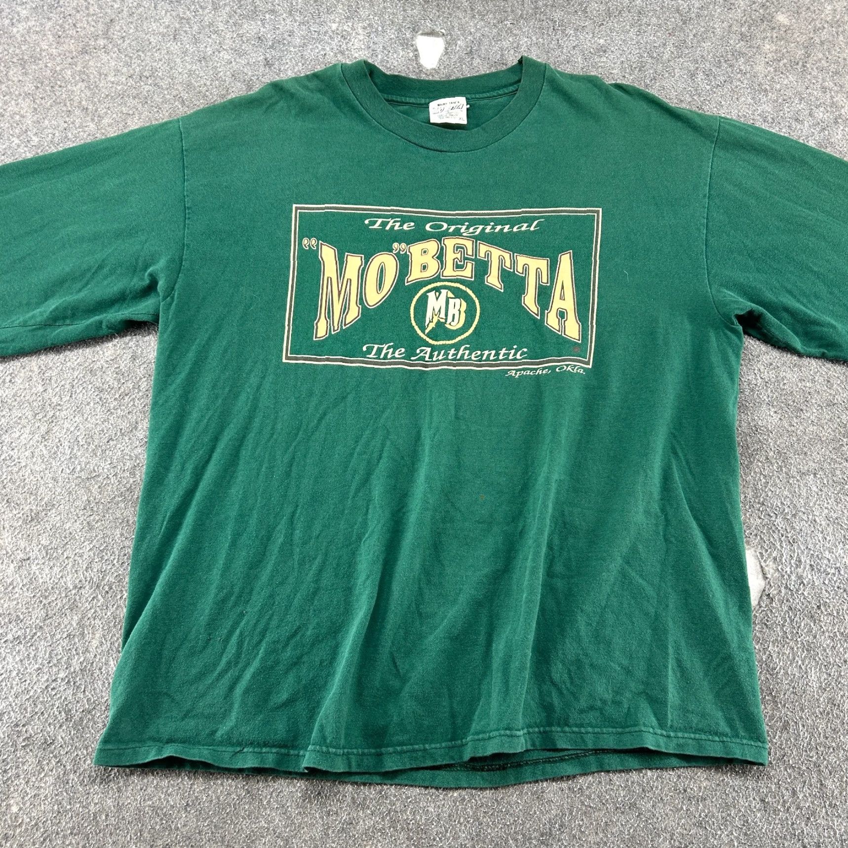 Vintage VINTAGE Mo Betta Shirt Mens XL Green Cotton Long Sleeve Skater 90s Logo Crew Neck Size US XL / EU 56 / 4 - 3 Thumbnail
