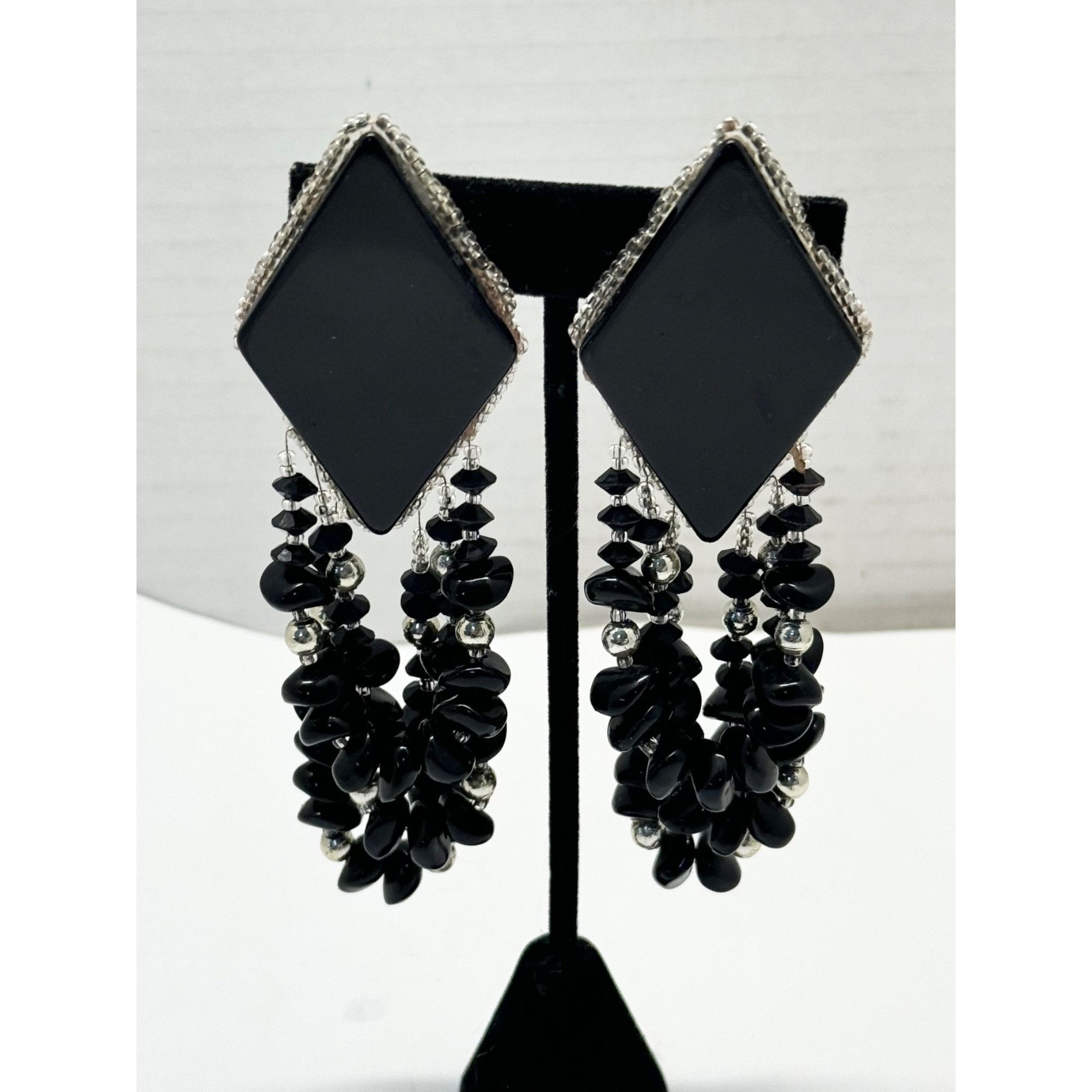 Vintage Vintage beaded tassel earrings Size ONE SIZE - 1 Thumbnail