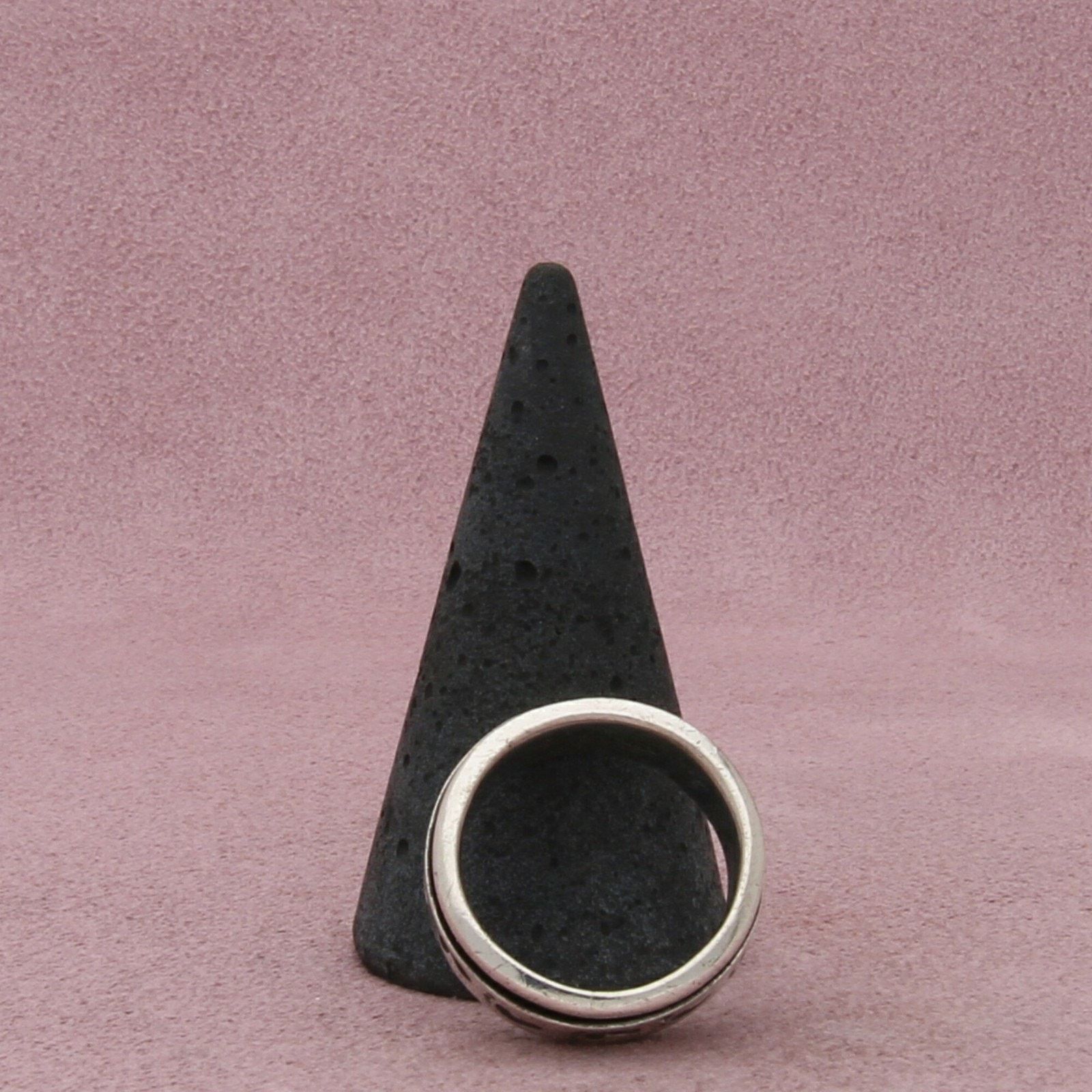 Sterling Silver sterling silver foot prints spinner band ring size 7.5 Size ONE SIZE - 4 Thumbnail