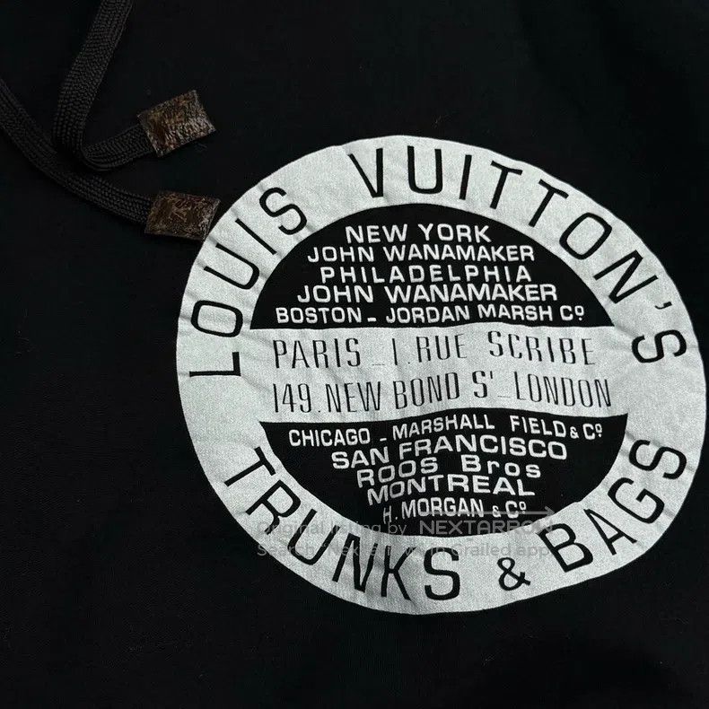 Louis Vuitton Louis Vuitton Black circle logo hooded sweatshirt Size S / US 4 / IT 40 - 7 Thumbnail