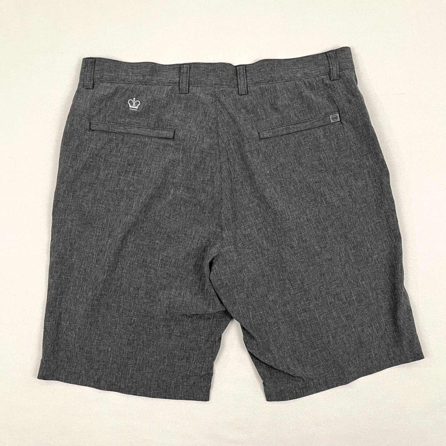 Peter Millar Peter Millar Shackleford Shorts Mens 34 x 9.5 Gray Active Performance Golf Chino Shorts Size US 34 / EU 50 - 2 Thumbnail