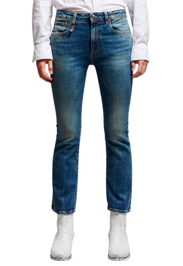 R13 KICK FIT 24 Kelly Faded Blue RRP699 87180 Size 24" / US 00 / IT 34 - 1 Thumbnail