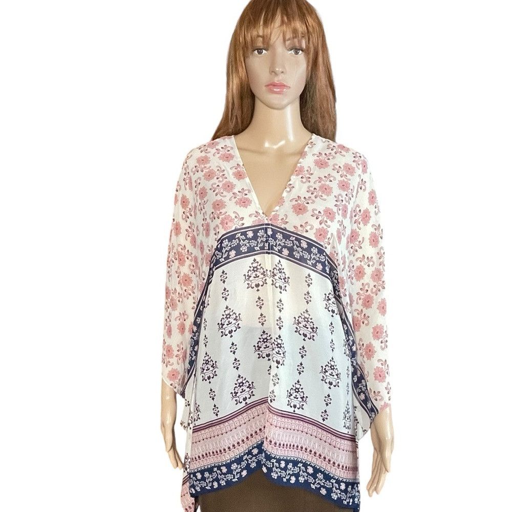 Vince Camuto Vince Camuto Tile Wildflower Poncho Size M/L Size L / US 10 / IT 46 - 2 Thumbnail