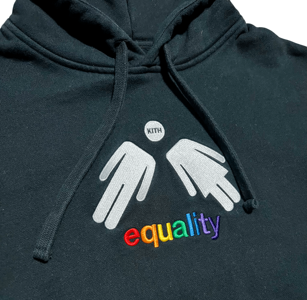 Kith KITH Equality Embroidered Black Pullover Hoodie Sweatshirt Size US M / EU 48-50 / 2 - 2 Thumbnail