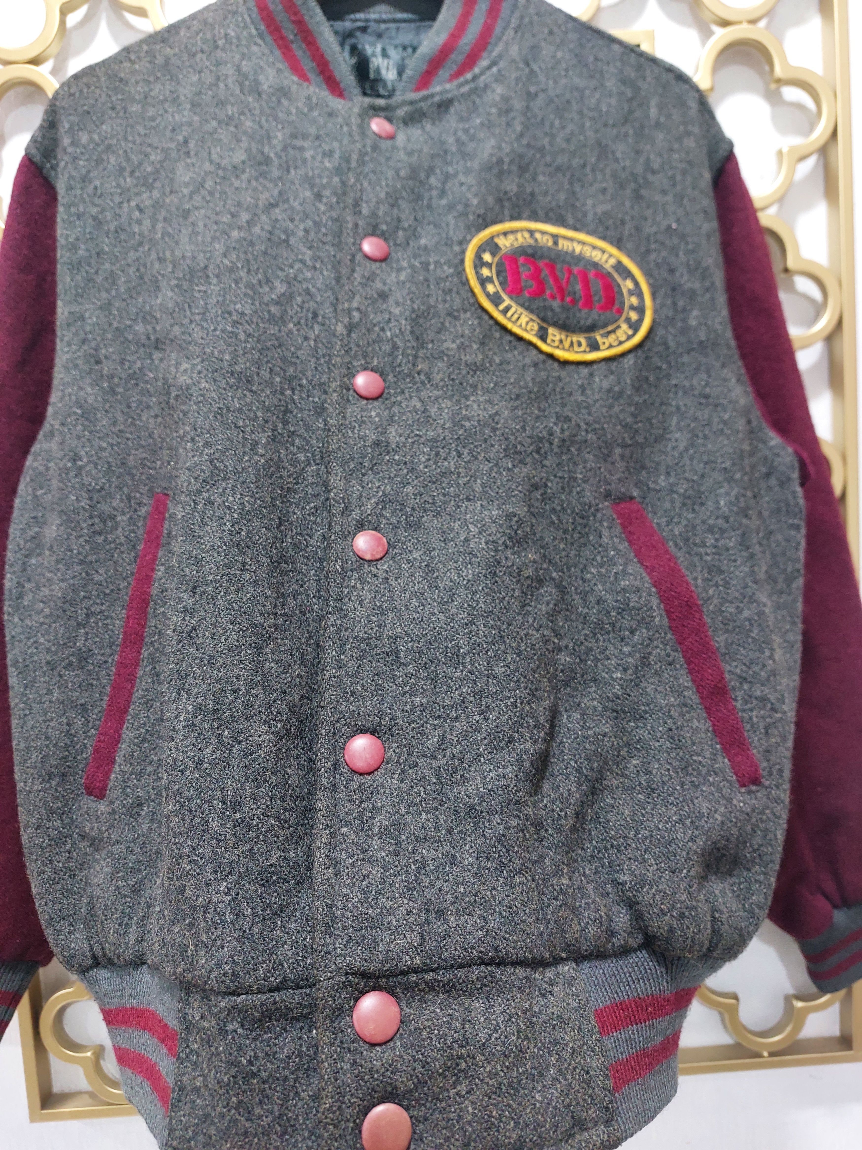 Japanese Brand Vintage BVD Varsity Wool Jacket Size US M / EU 48-50 / 2 - 5 Thumbnail