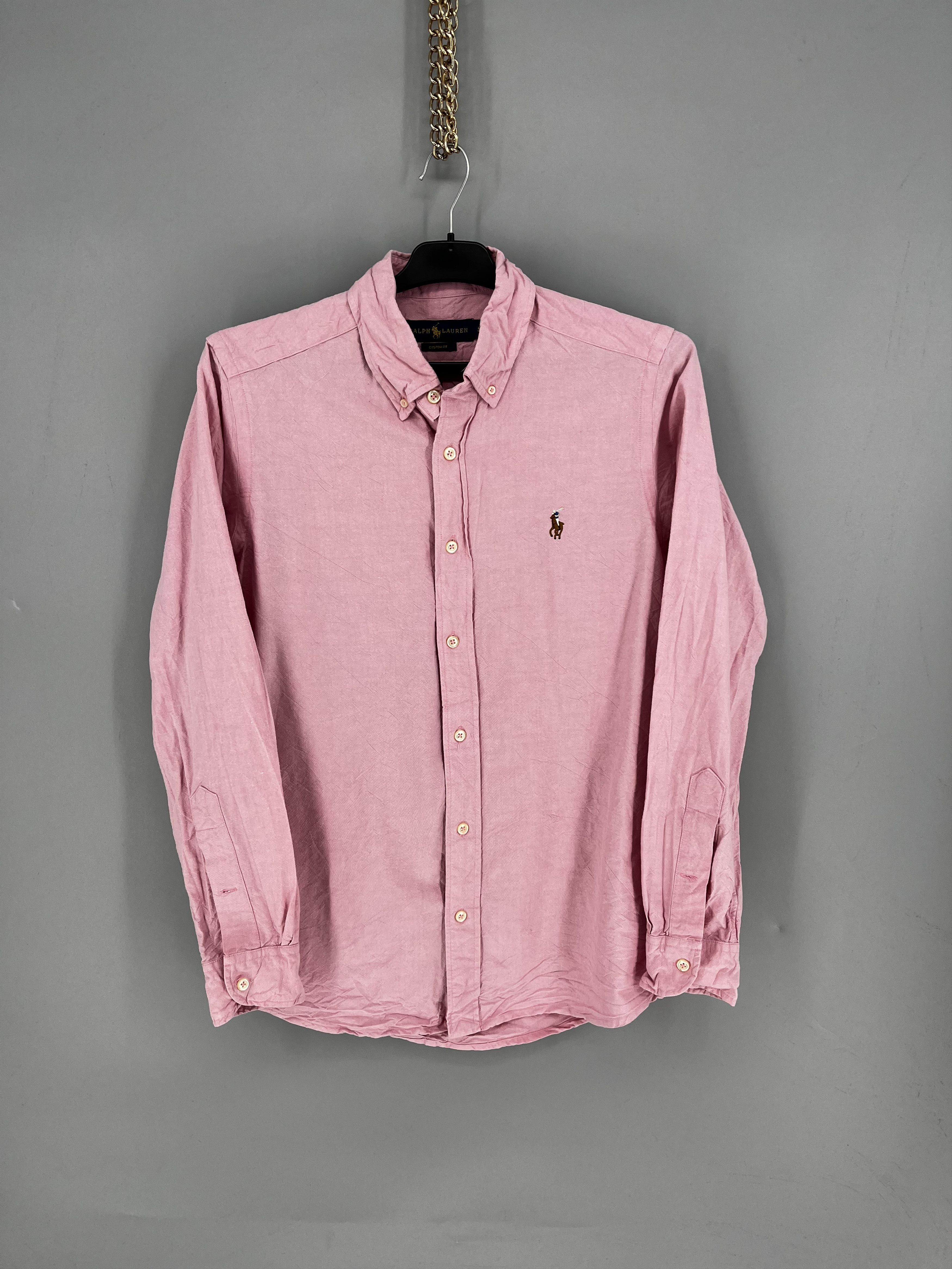 Polo Ralph Lauren Vintage Pink Shirt Polo Ralph Lauren Size S Rare Size US S / EU 44-46 / 1 - 1 Thumbnail