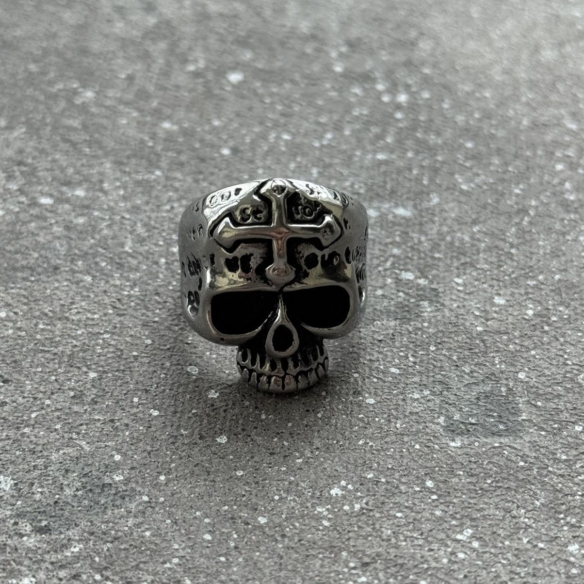 20471120 × Japanese Brand Skull Vintage Gothic Silver Ring Size ONE SIZE - 1 Thumbnail