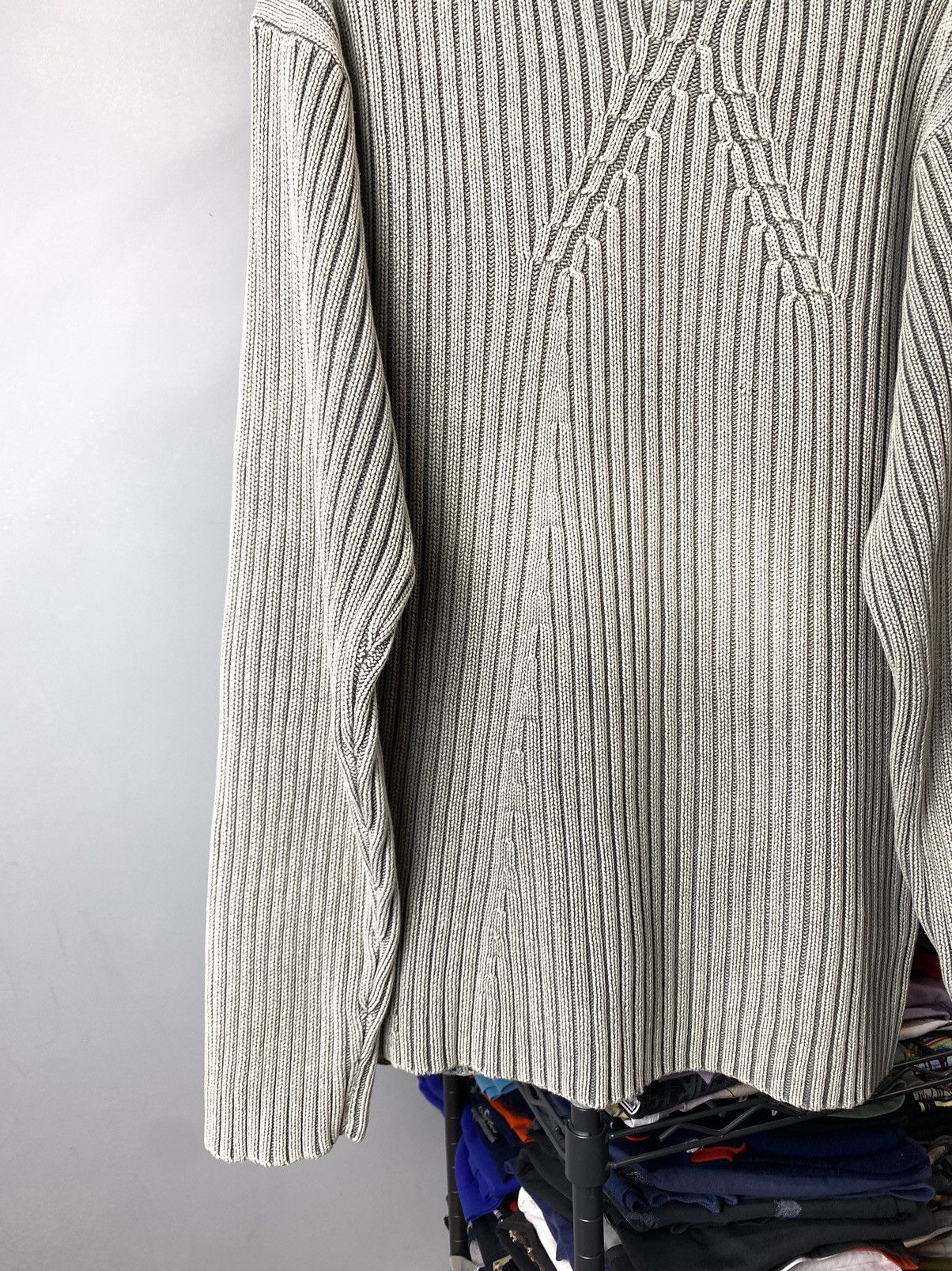 Vintage Y2K Vintage Striped Diesel Style Japanese Knit Sweater Size US XL / EU 56 / 4 - 3 Thumbnail