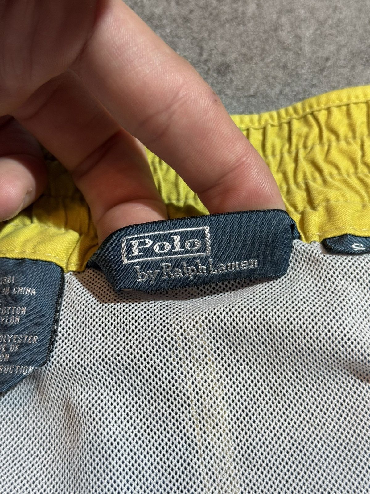 Polo Ralph Lauren × Vintage Vintage 90s Polo Ralph Lauren Swimming Shorts big logo Size US 30 / EU 46 - 9 Thumbnail