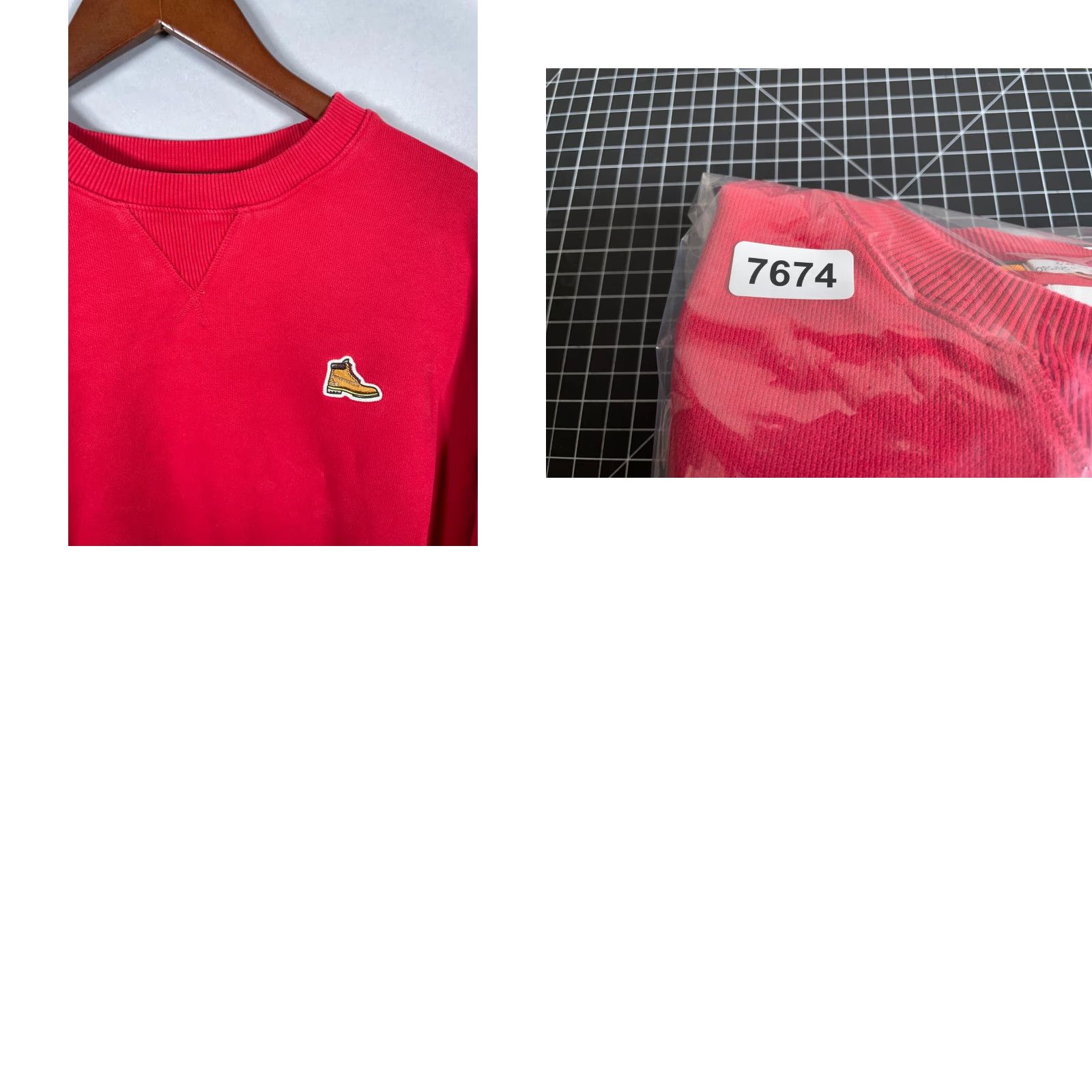 Timberland Timberland Sweatshirt Men’s Large Red Crewneck Embroidered Boot Heavyweight Vintage Pullover Regular Fit Size US L / EU 52-54 / 3 - 9 Thumbnail