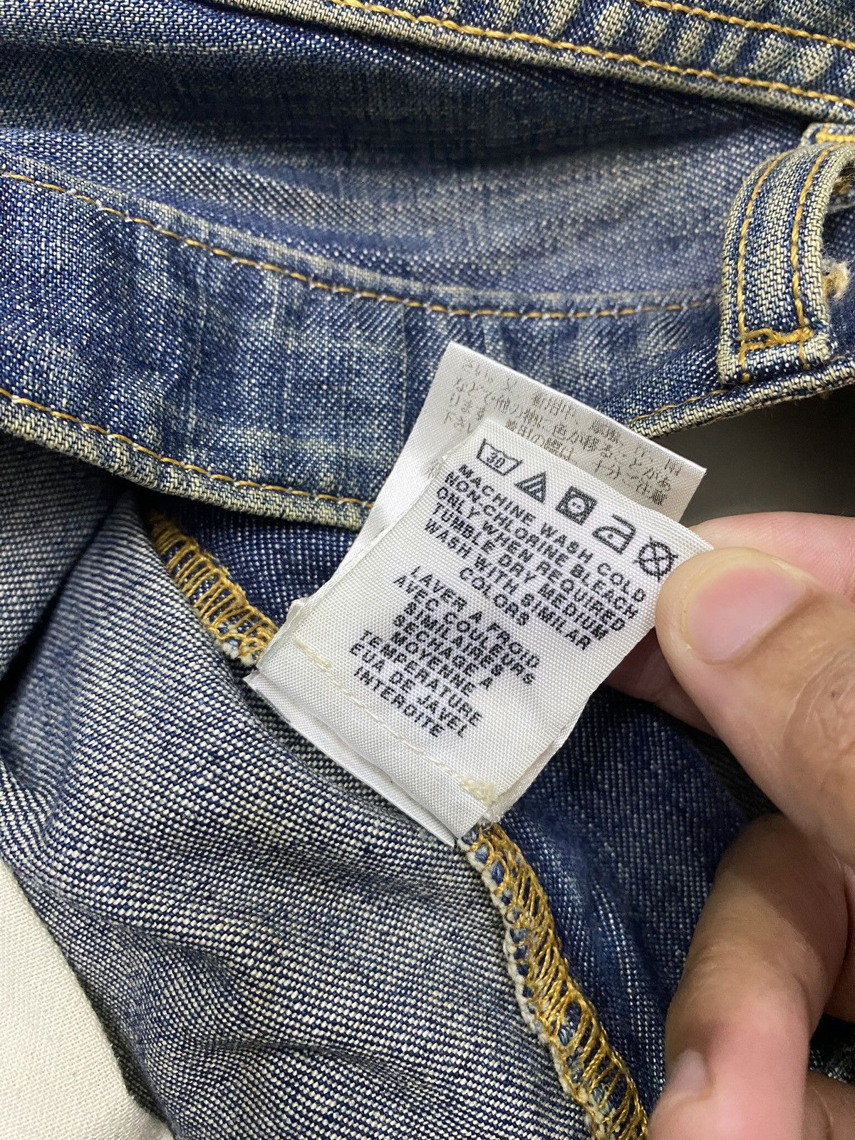 Polo Ralph Lauren × Ralph Lauren 🔥VINTAGE POLO RALPH LAUREN BOOTCUT DISTRESSED DENIM JEANS Size US 32 / EU 48 - 11 Thumbnail