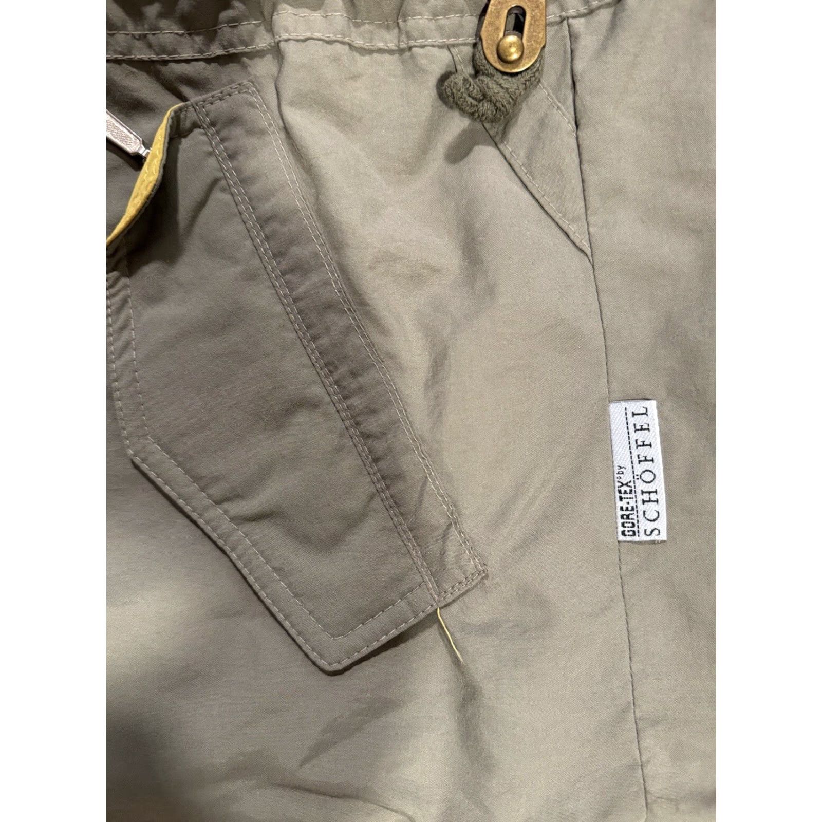 Vintage Schoffel Quintessenz Gore-Tex Jacket Windbreaker Polyamide Size 54 Men Gray Regular Zip Pockets Logo Windproof 90s Nature Vintage Size US L / EU 52-54 / 3 - 5 Thumbnail