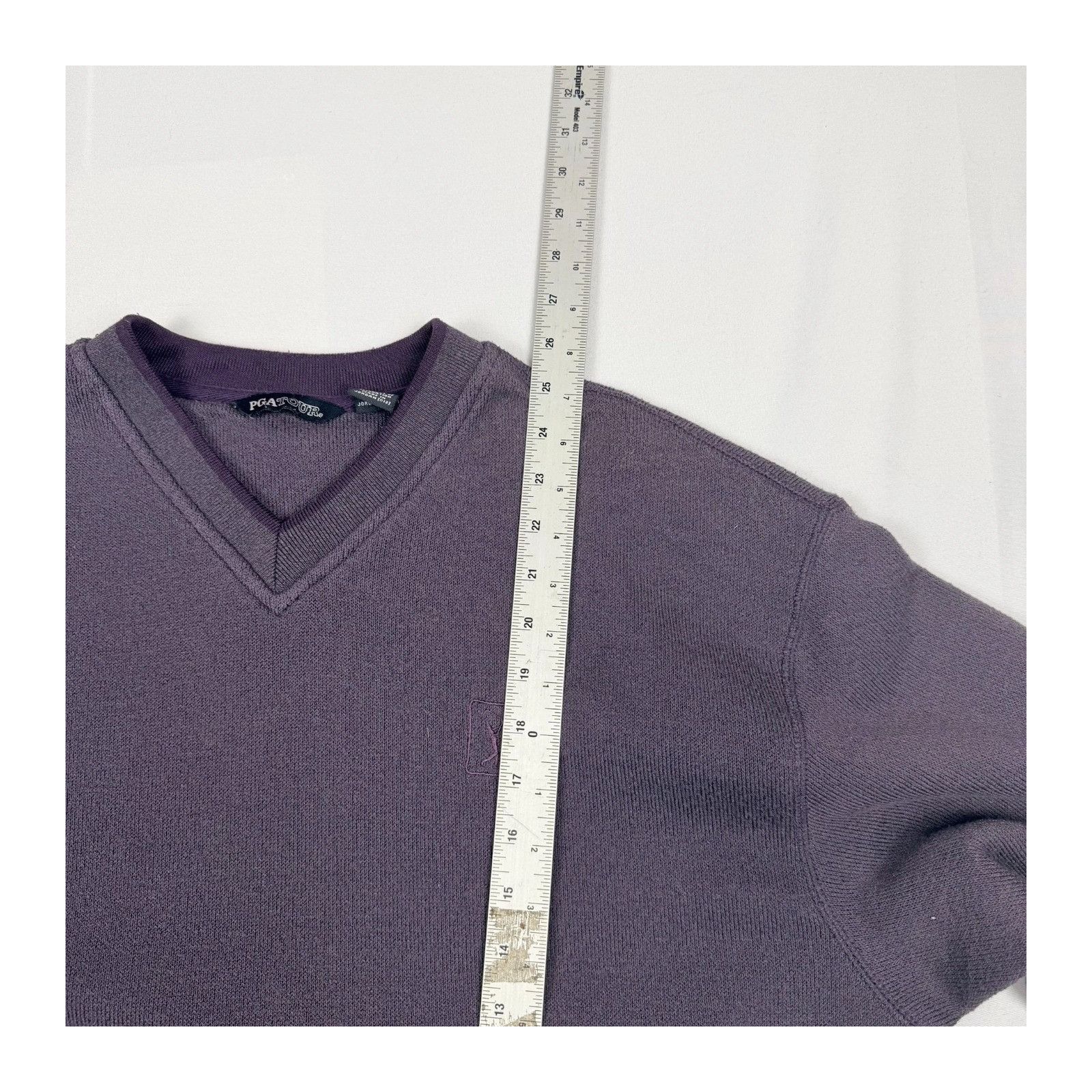 PGA Tour PGA Tour V-Neck Sweater Purple Knitted Pullover Golf Embroid Size US L / EU 52-54 / 3 - 3 Thumbnail
