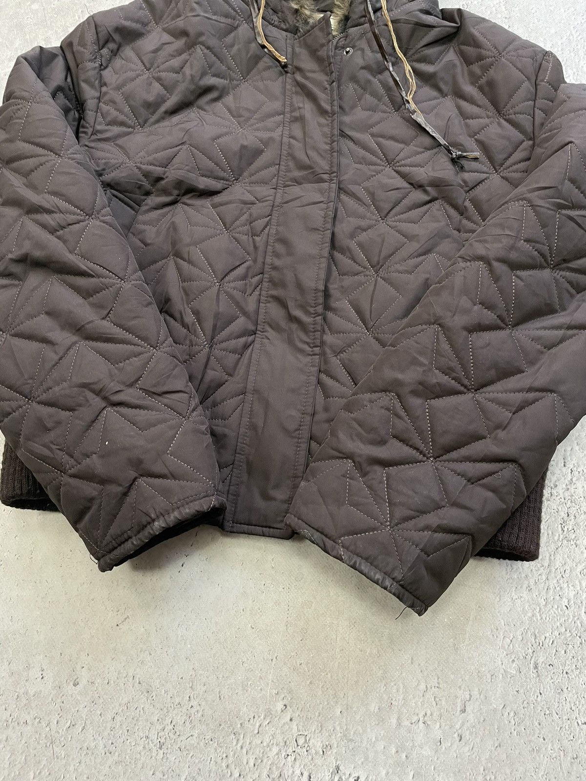 PPFM Rare hysteric glamour style fur hood cropped bomber jacket Size US M / EU 48-50 / 2 - 7 Thumbnail