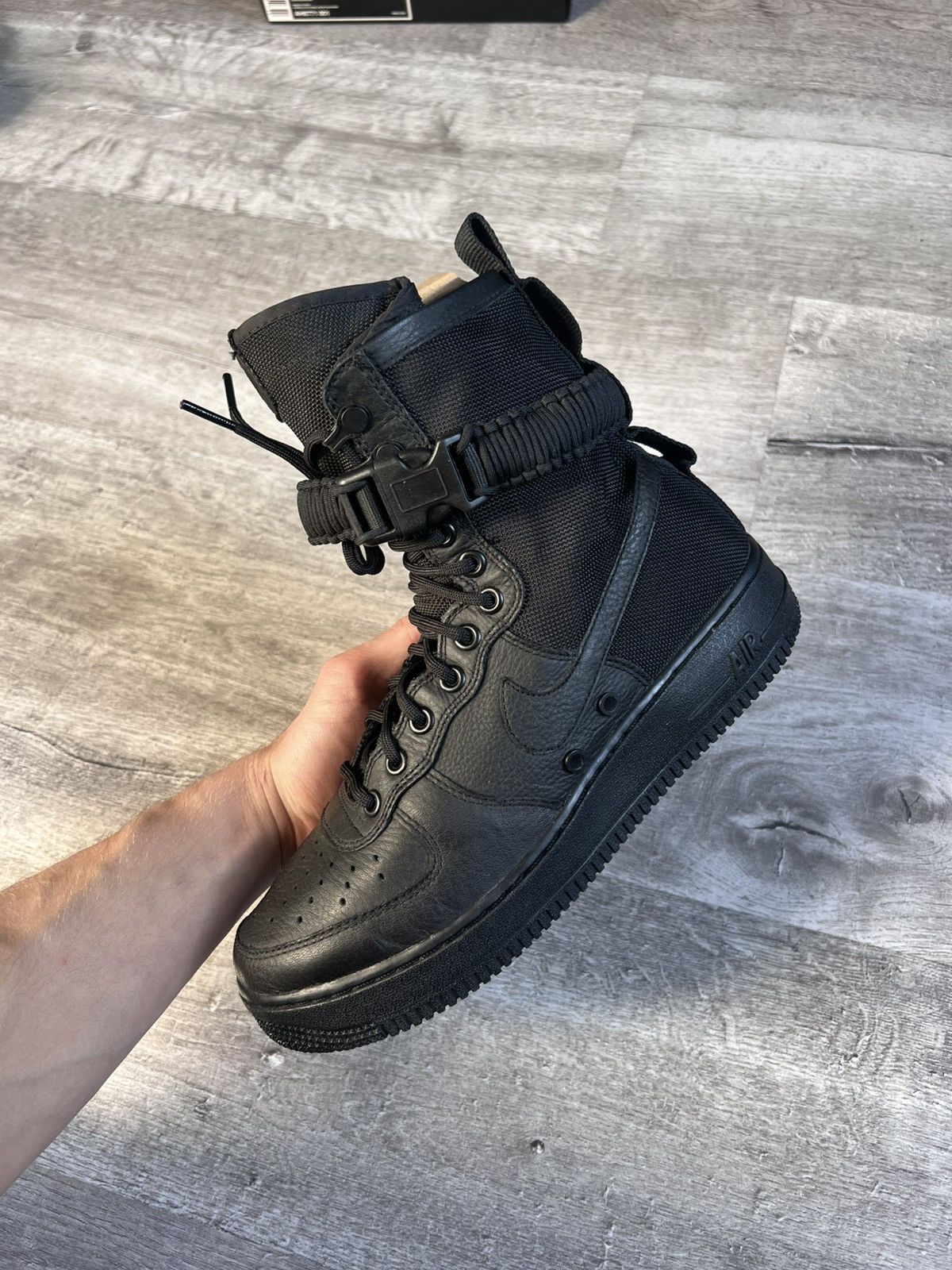 Nike Nike SF Air Force 1 High Triple Black shoe’s Size US 8 / EU 41 - 7 Thumbnail