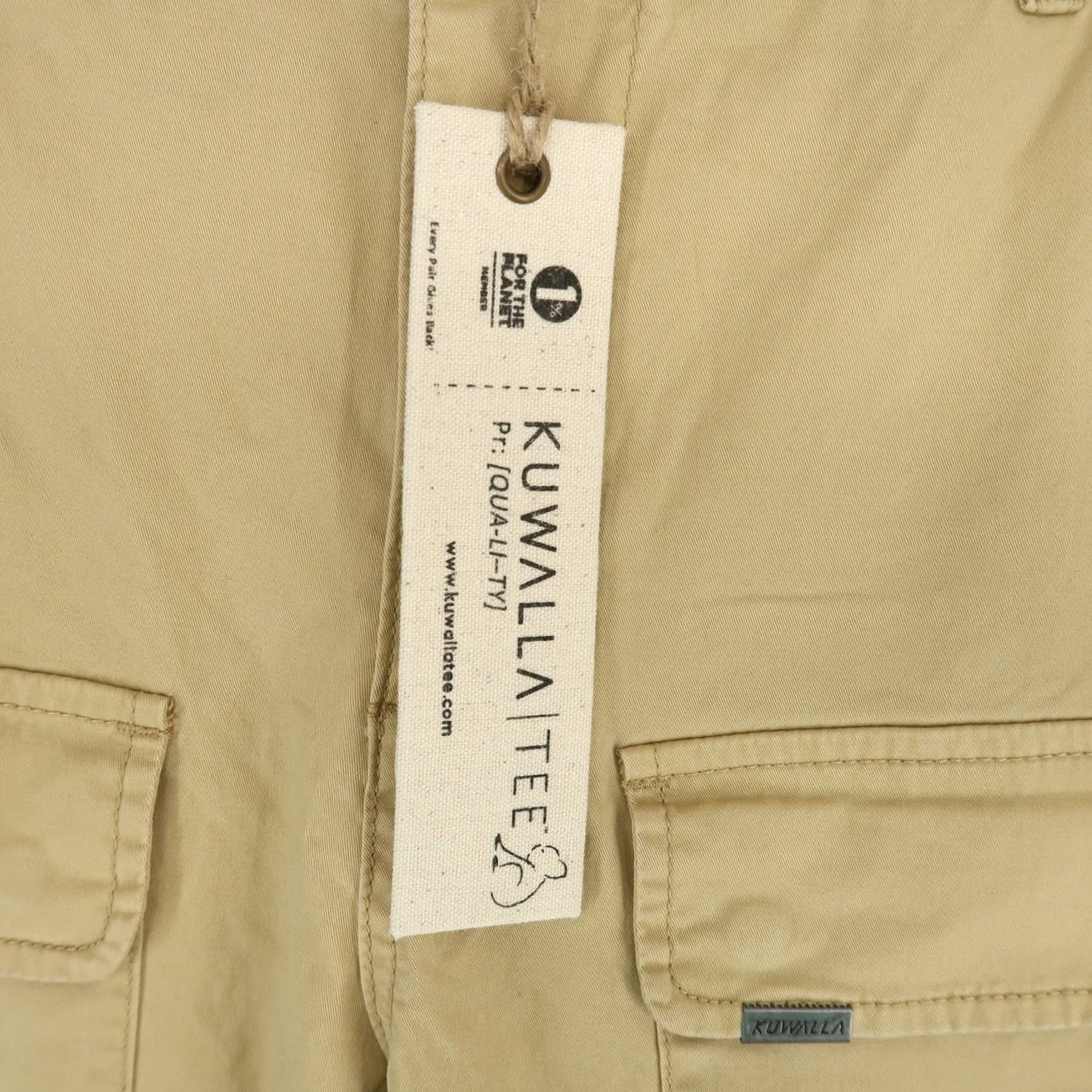Kuwalla Tee Kuwalla-Tee Cargo Combat Trouser Mens 36 Light Beige Cinch Hems Size US 36 / EU 52 - 4 Thumbnail