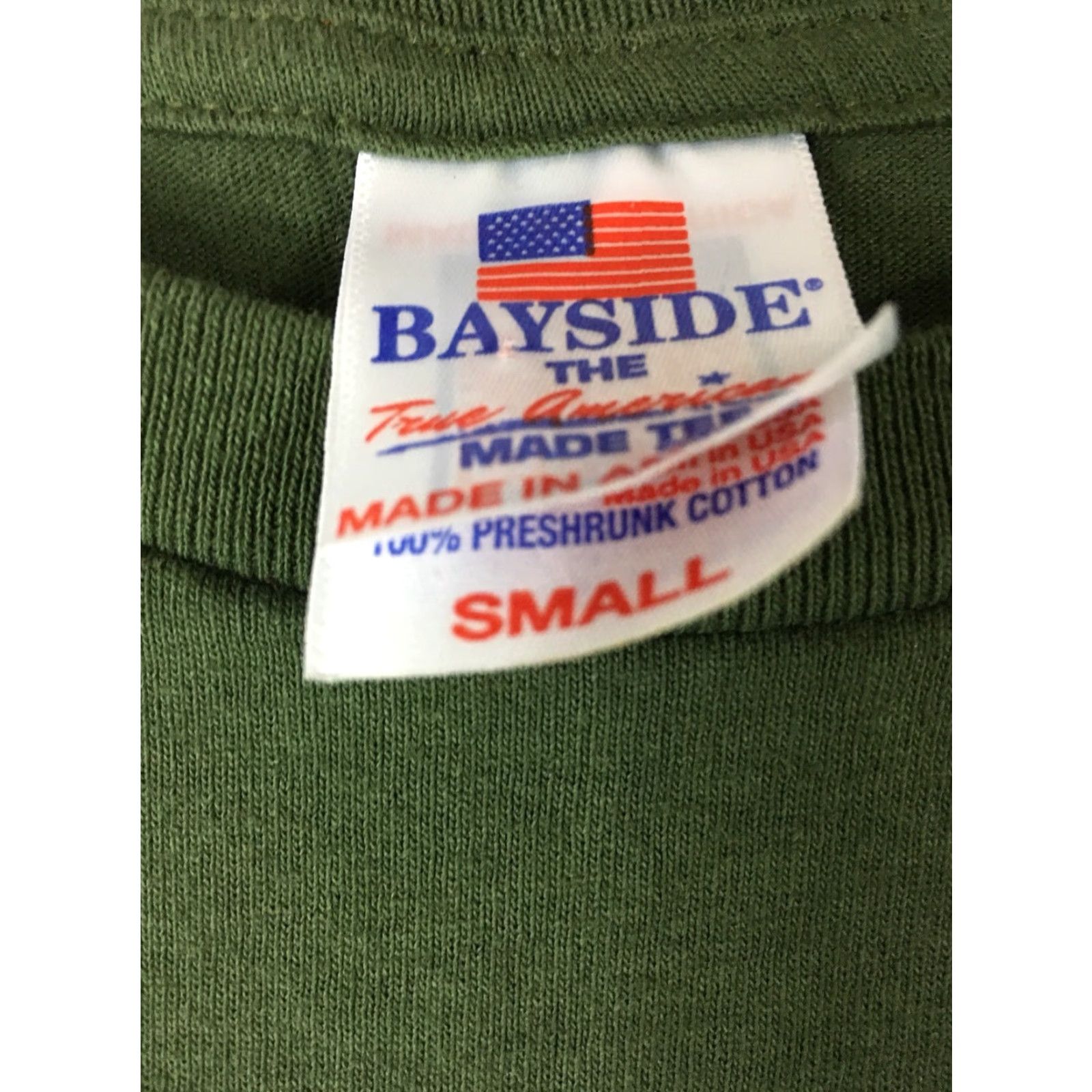Vintage US Army America Flag Mens T Shirt Sz S NWOT Patriotic Tee -United States Shirts Green Bayside Graphic Tee Mens 90s? Size US S / EU 44-46 / 1 - 3 Thumbnail