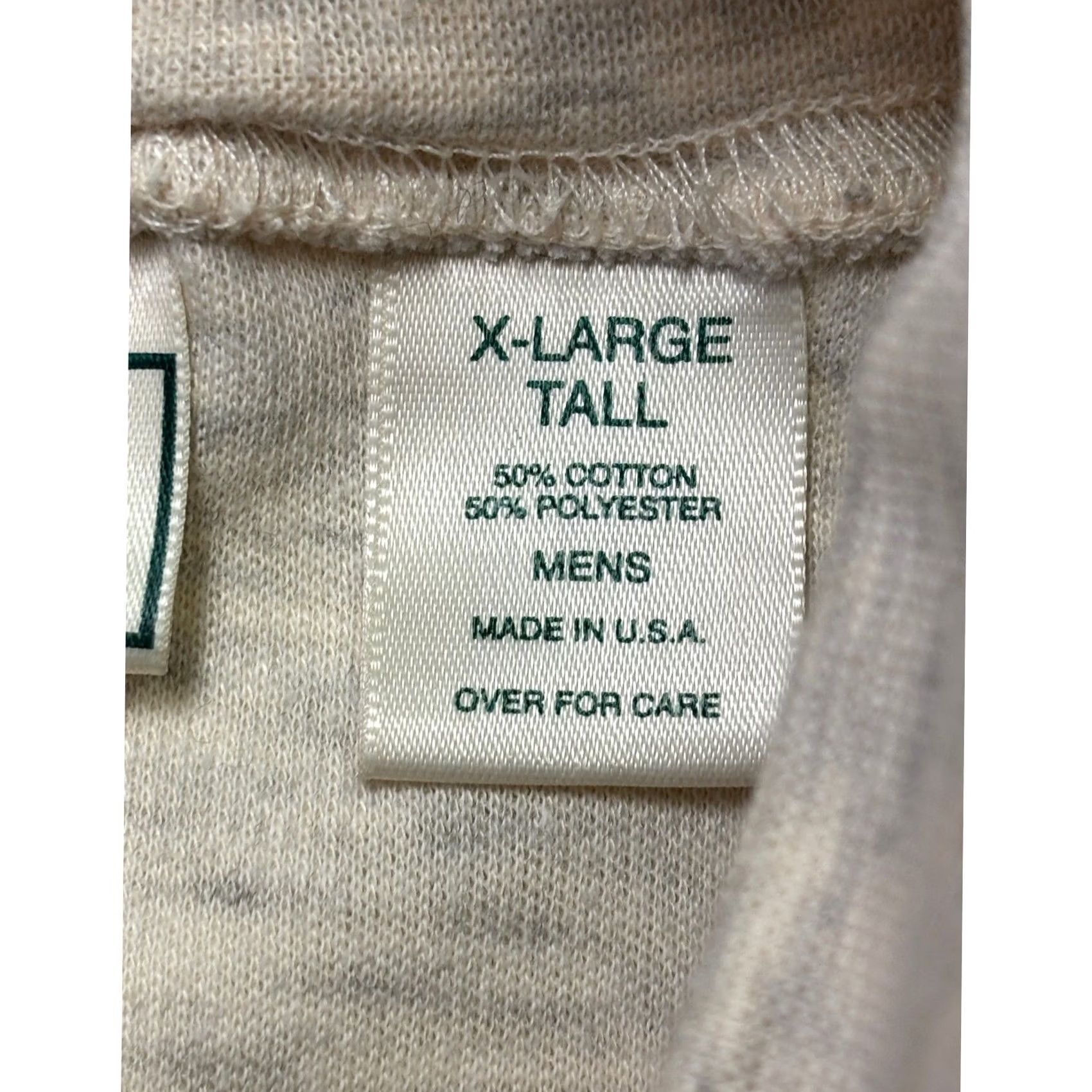 Vintage VINTAGE: LL Bean Mens XLT Tall Gray Marl Heather Long Sleeve Turtleneck T Shirt USA Size US XL / EU 56 / 4 - 3 Thumbnail