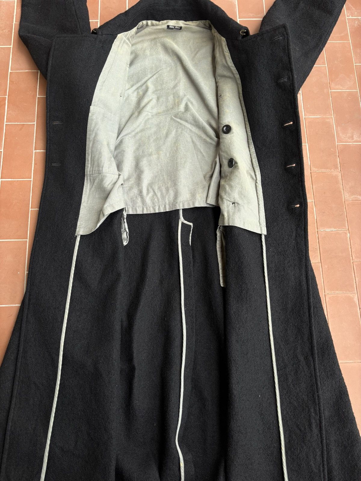 Miu Miu MiuMiu Men’s FW 1998/1999 Napoleon Vintage Black Coat Size US S / EU 44-46 / 1 - 7 Thumbnail