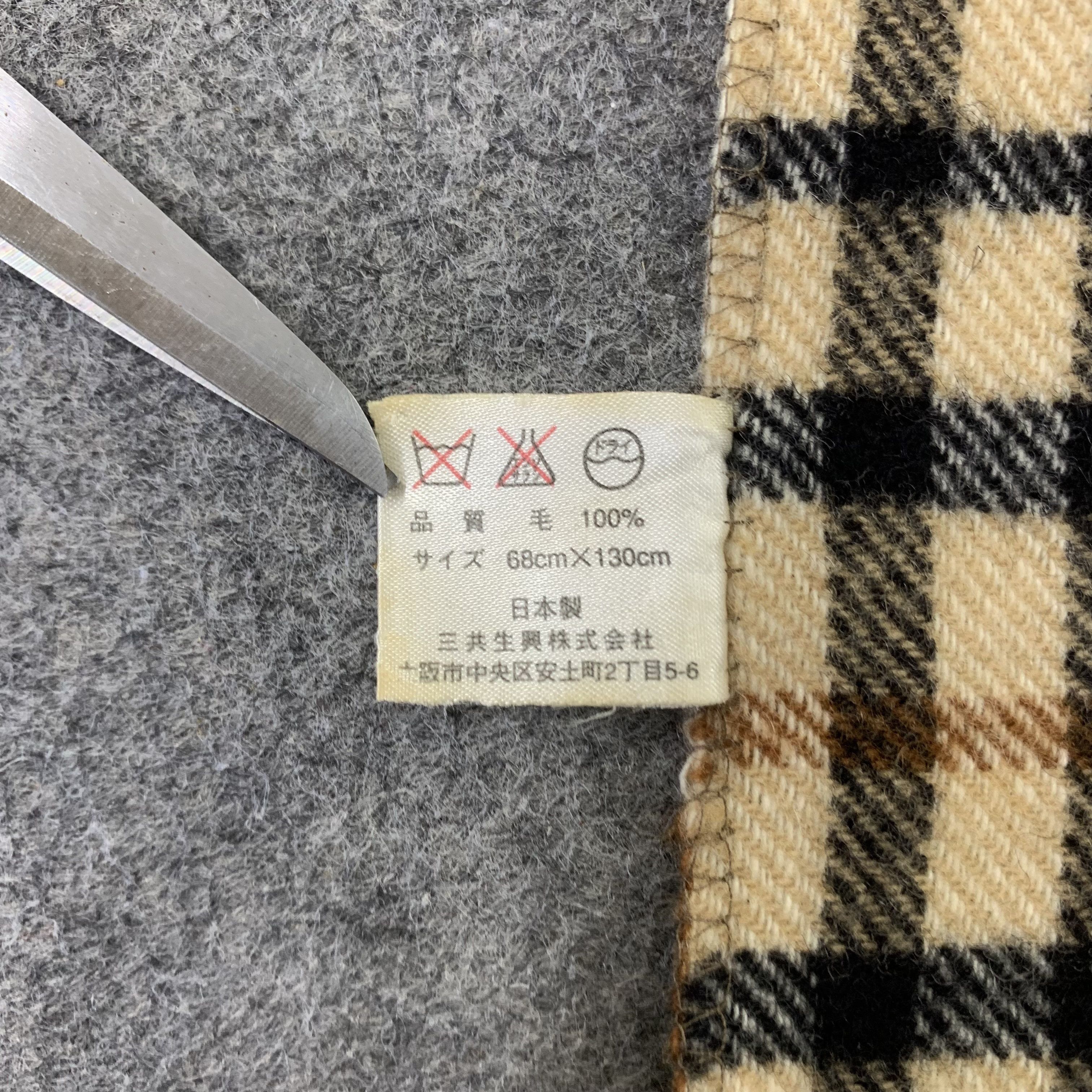 DAKS DAKS Scarf Wool Muffler Neck Wrap BL9322 Size ONE SIZE - 6 Thumbnail