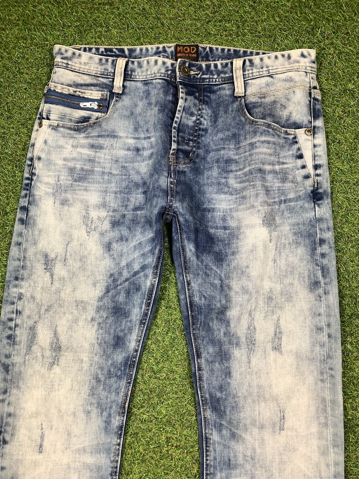 Japanese Brand Vintage Y2K Jeans denim faded Japanese style size 34x32 Size US 34 / EU 50 - 4 Thumbnail