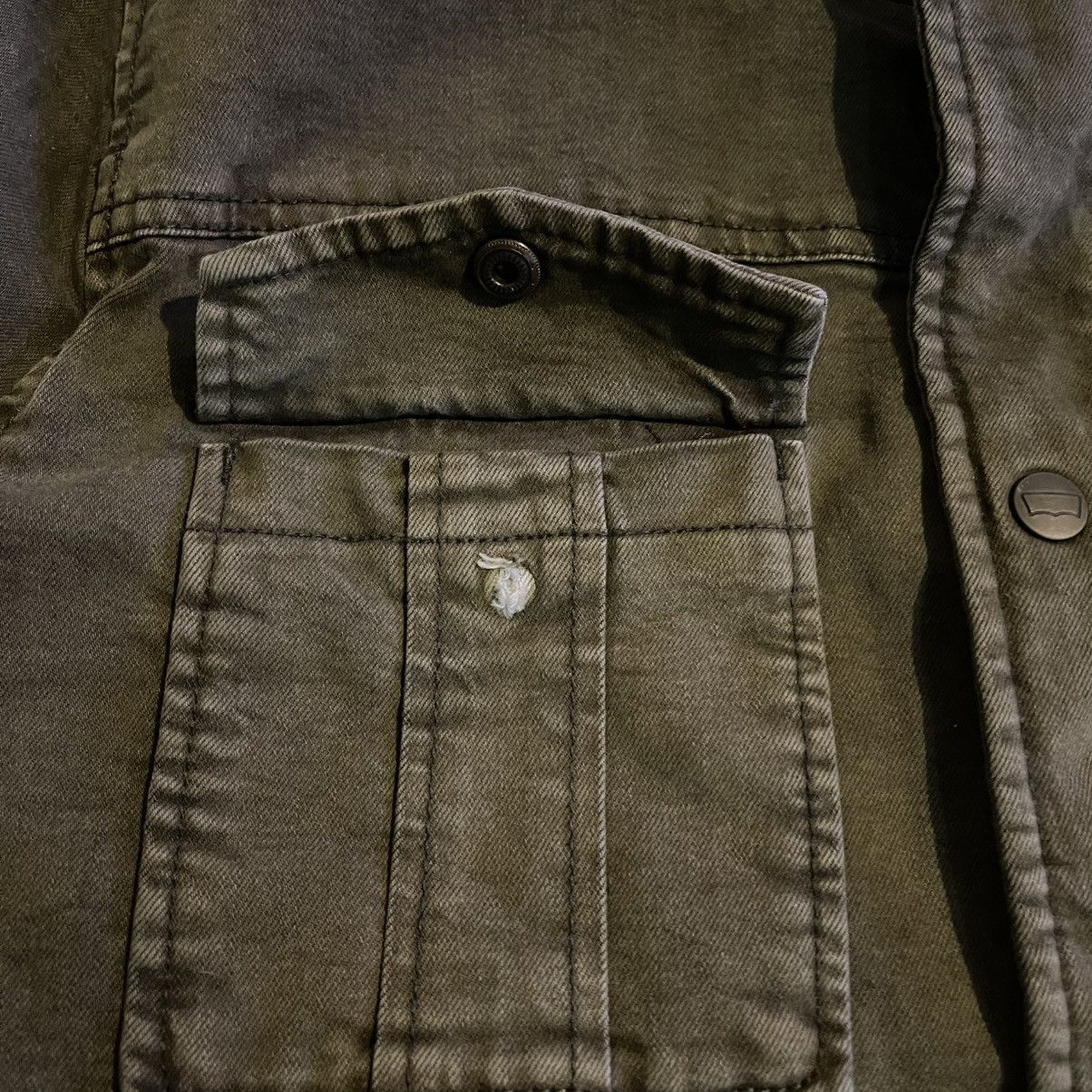 Levi's Levis Mens Large Olive Green Quilted Lined Trucker Jacket Size US L / EU 52-54 / 3 - 12 Thumbnail