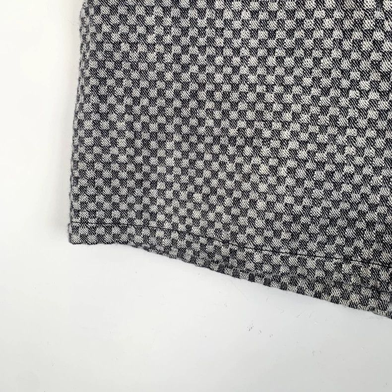 Louis Vuitton Louis Vuitton 22 Grey Checker Cotton Casual Denim Shorts Size 37" - 4 Thumbnail