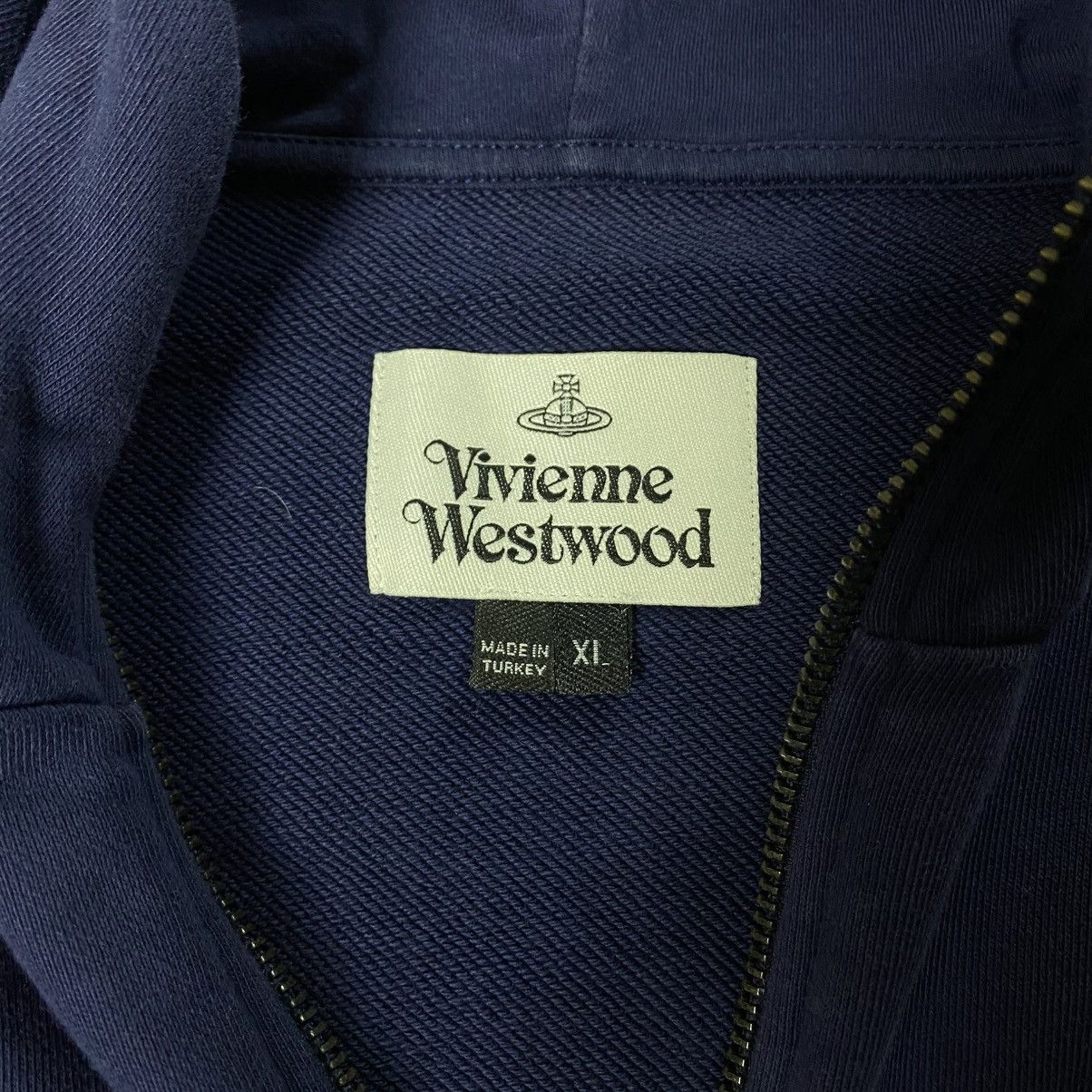 Vivienne Westwood Vintage Vivienne Westwood Zip Hoodie Orb Small Logo Size US XL / EU 56 / 4 - 8 Thumbnail