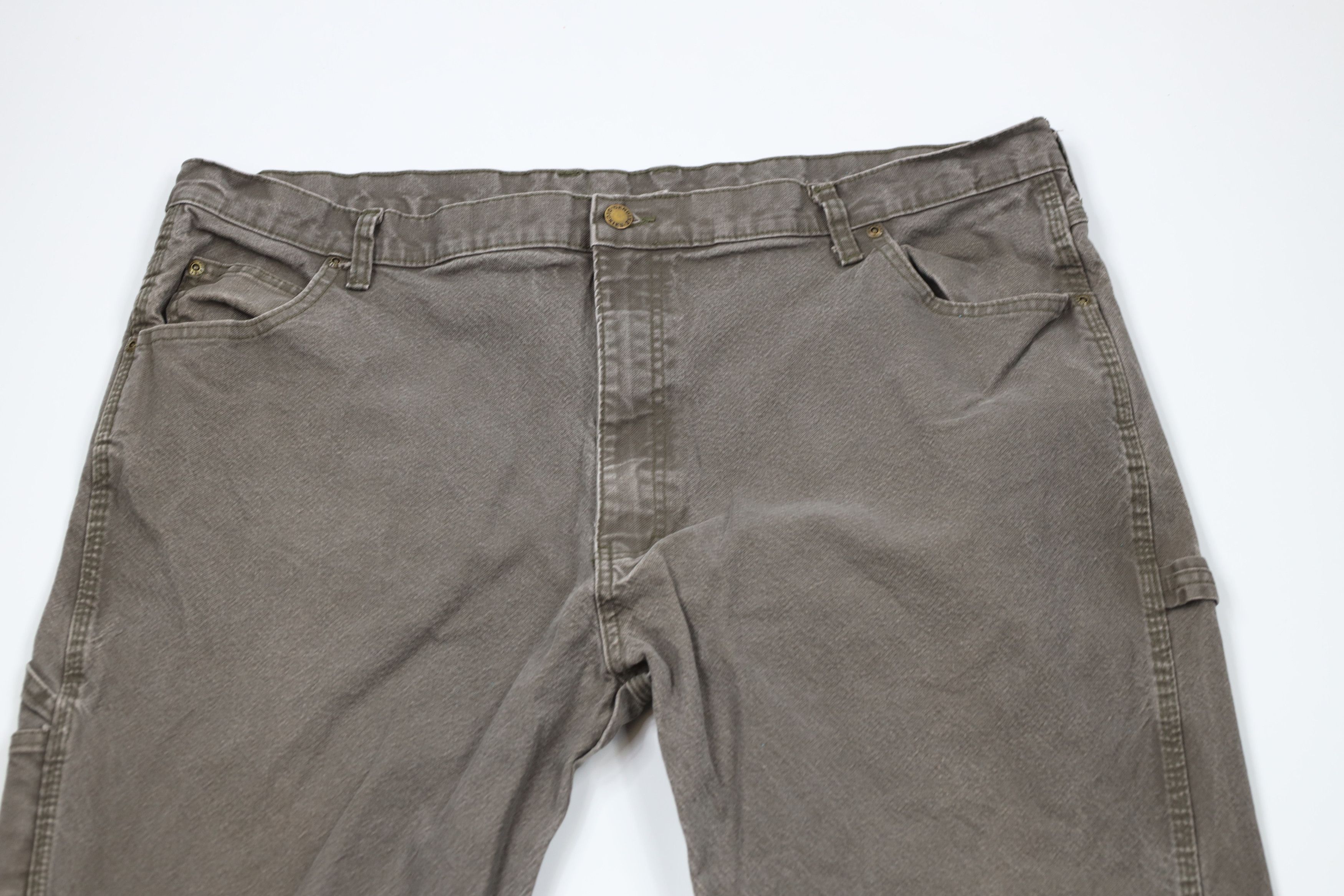 Dickies × Vintage Vintage Y2K Dickies Spell Out Wide Leg Canvas Dungaree Pants Size US 42 / EU 58 - 2 Thumbnail