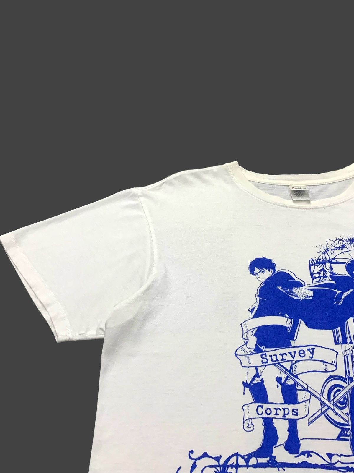 Anime × Cartoon Network × Japanese Brand Eren Yeager & Levi Attack on Titan Anime Y2K Tee Size US L / EU 52-54 / 3 - 4 Thumbnail