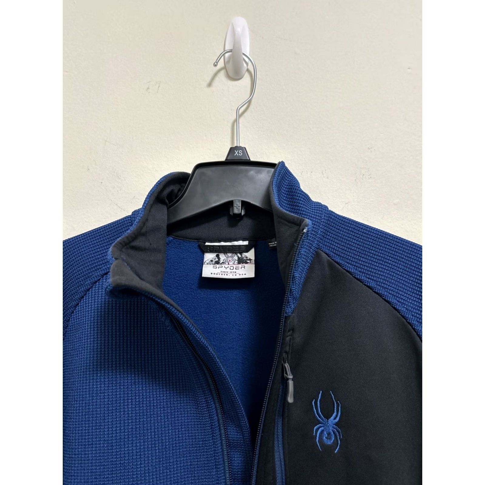 Spyder Spyder Pullover Mens Medium Blue Black 1/2 Zip Sweater Knit Jacket Sweatshirt Regular Fit Size US M / EU 48-50 / 2 - 6 Thumbnail