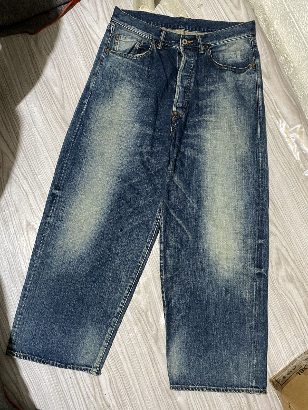 YOKO SAKAMOTO YOKO SAKAMOTO SELVEDGE BAGGY PANTS Size US 34 / EU 50 - 4 Thumbnail