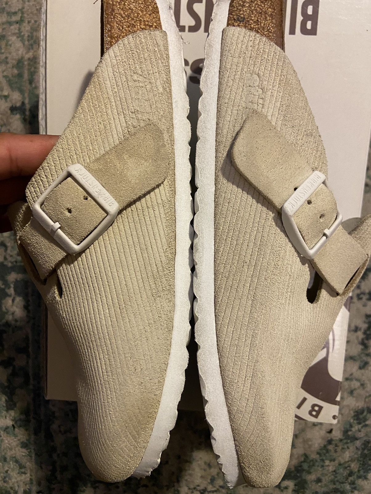 Stussy Birkenstock Boston x Stussy Bone size 41 | Grailed