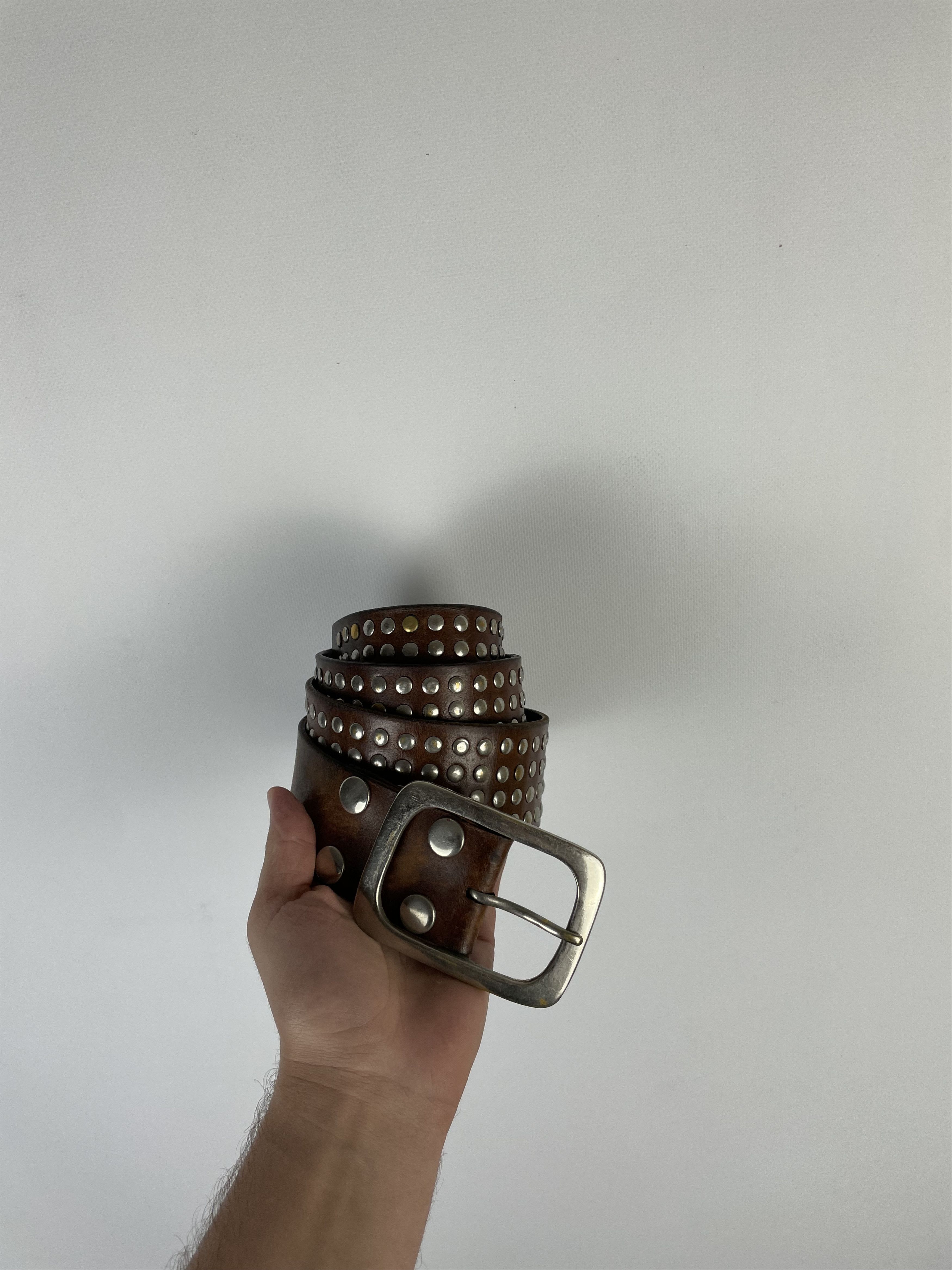 Japanese Brand × Vintage Vintage Leather belt Avant Garde Style Y2k Size ONE SIZE - 1 Thumbnail
