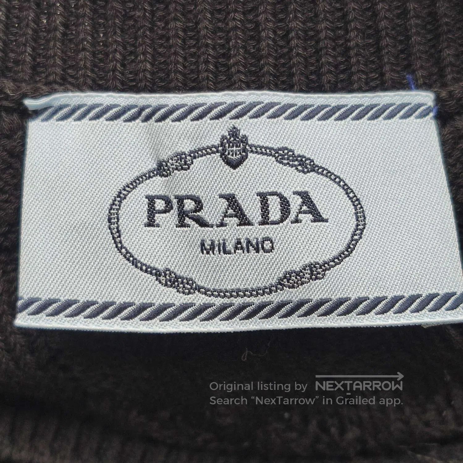 Prada Prada Black Hollow Knit Long Sleeve Sweater . Size S / US 4 / IT 40 - 3 Thumbnail