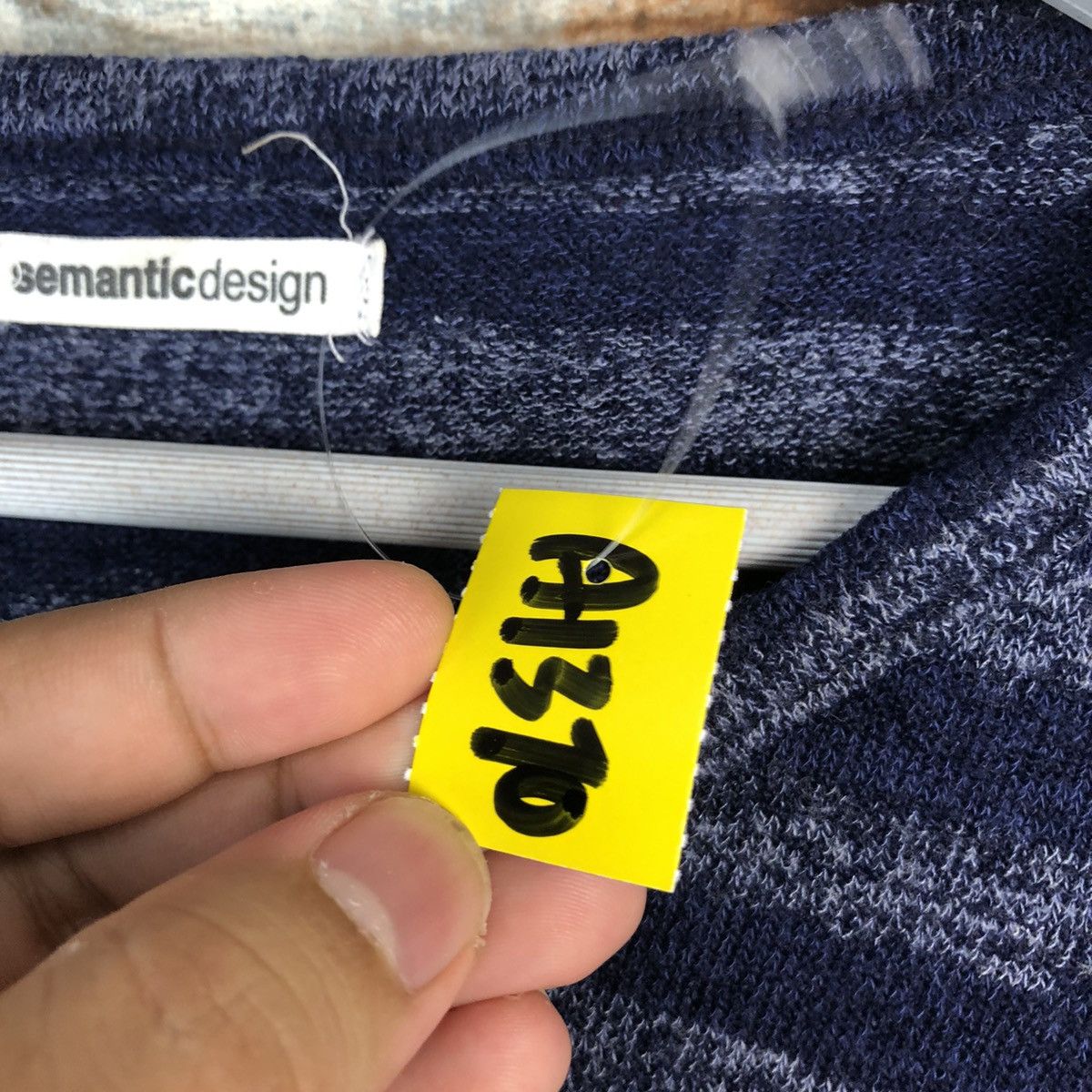 semanticdesign Semantic Design Stripes Blue long sleeve #A1370 Size US L / EU 52-54 / 3 - 10 Thumbnail