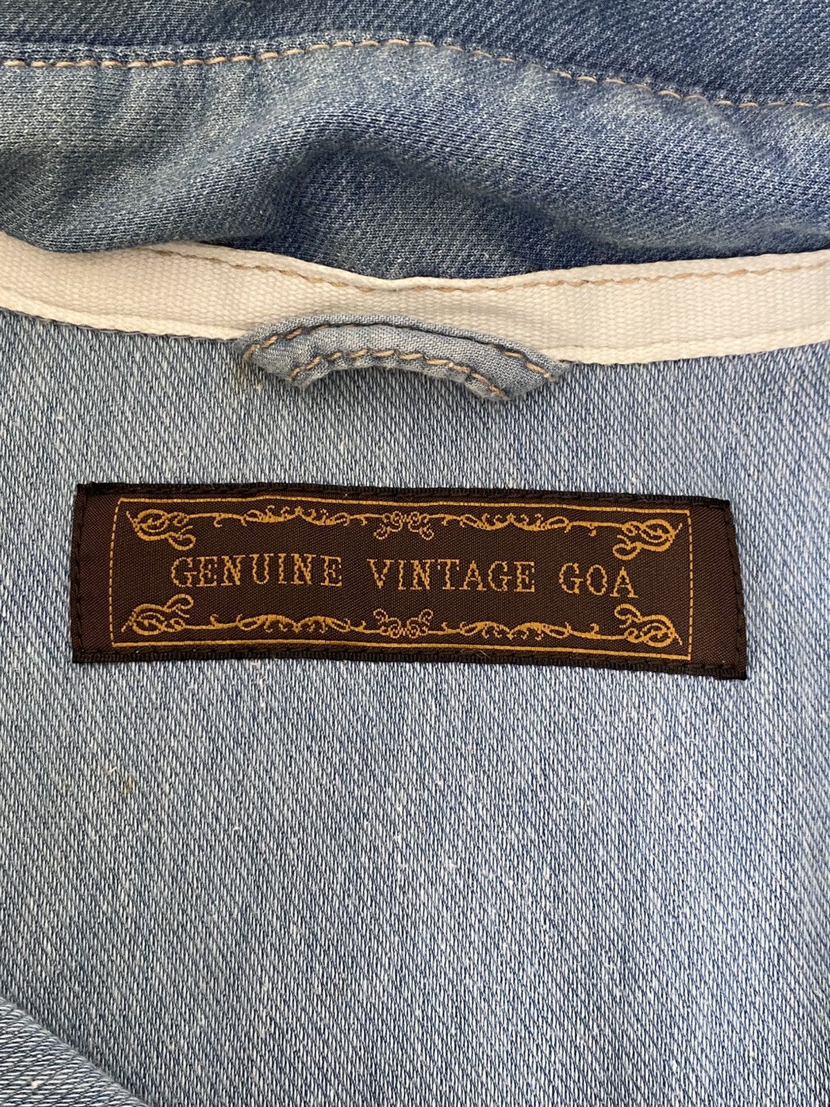 GOA Goa Bono 00s Y2K Washed Denim Vest Japan Size US S / EU 44-46 / 1 - 3 Thumbnail