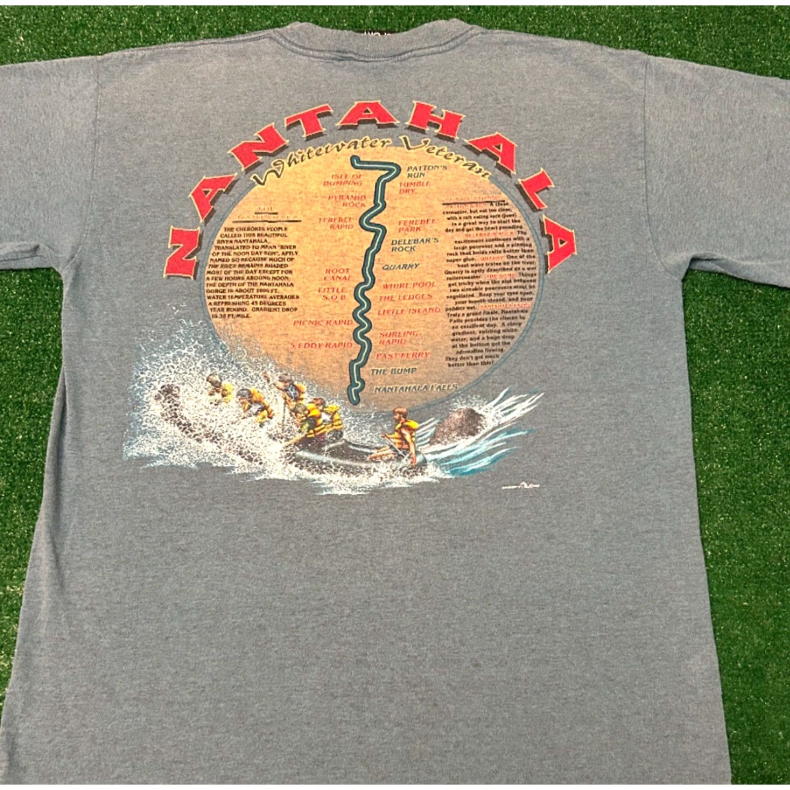 Vintage VINTAGE 90s NORTH CAROLINA SMOKEY MOUNTAINS NANTAHALA RIVER RAFTING VTG SHIRT L Shirt Mens Blue 90s Outdoor Size US L / EU 52-54 / 3 - 4 Thumbnail