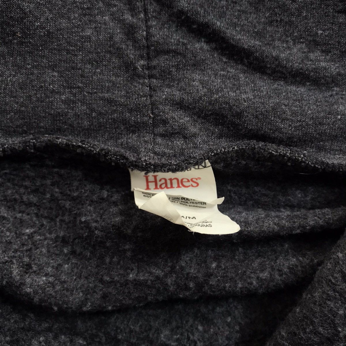 Hanes × Vintage 2000’s blank zipper hoodie charcoal Size US M / EU 48-50 / 2 - 2 Thumbnail