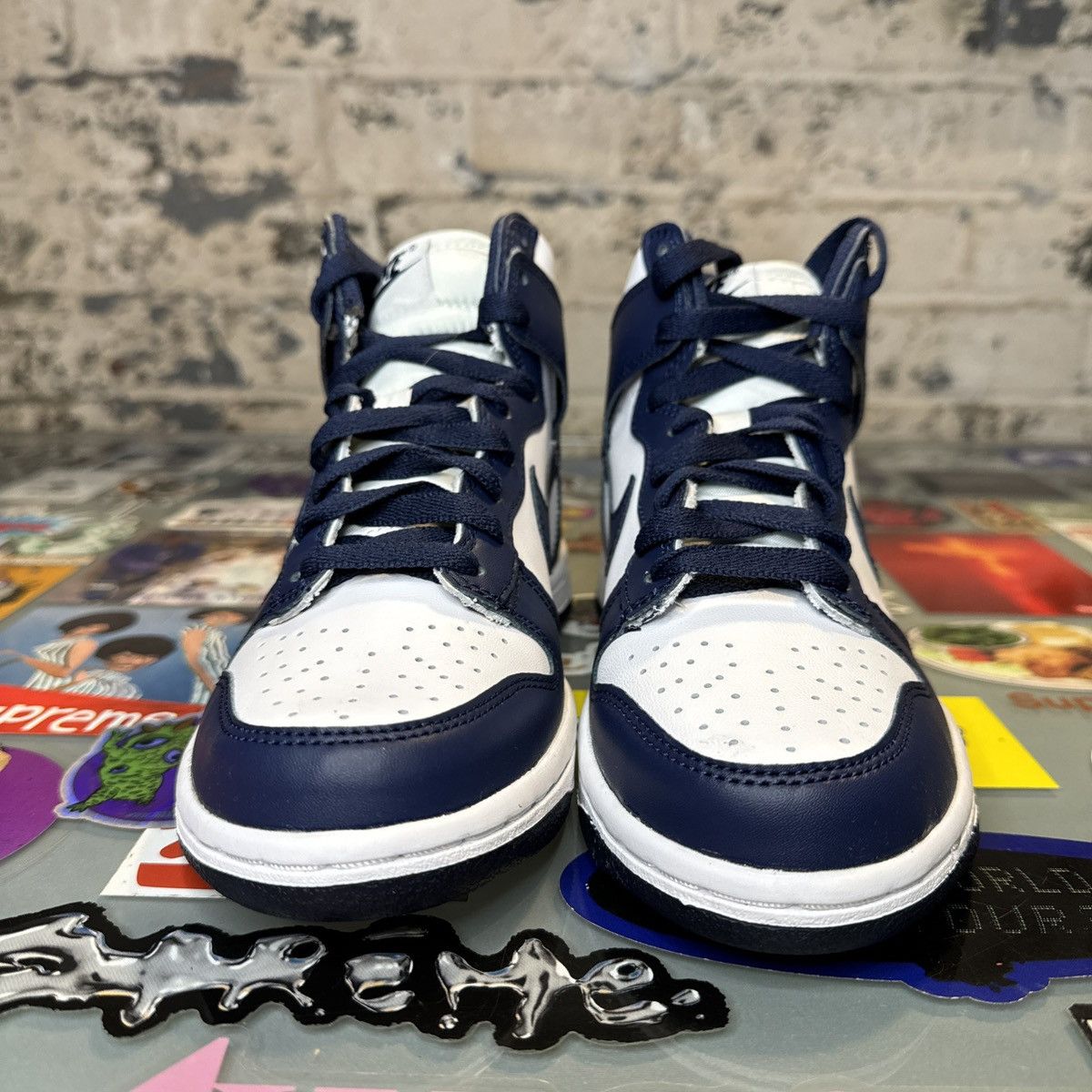 Nike Nike Dunk High Midnight Navy GS Size 4Y KIDS Size US 5 / EU 37 - 4 Thumbnail