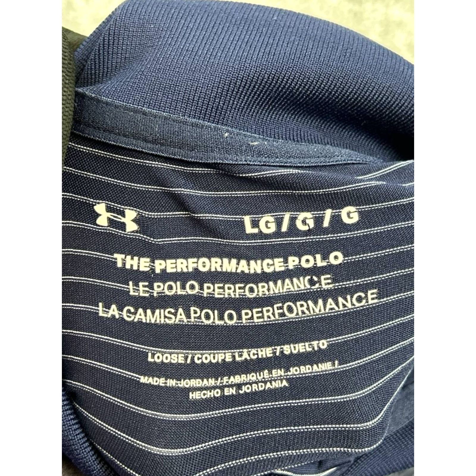 Under Armour Under Armour Polo Shirt Mens L Blue White Golf Shirt Short Sleeve Regular Fit Polo Mens Blue White Golf Size US L / EU 52-54 / 3 - 3 Thumbnail