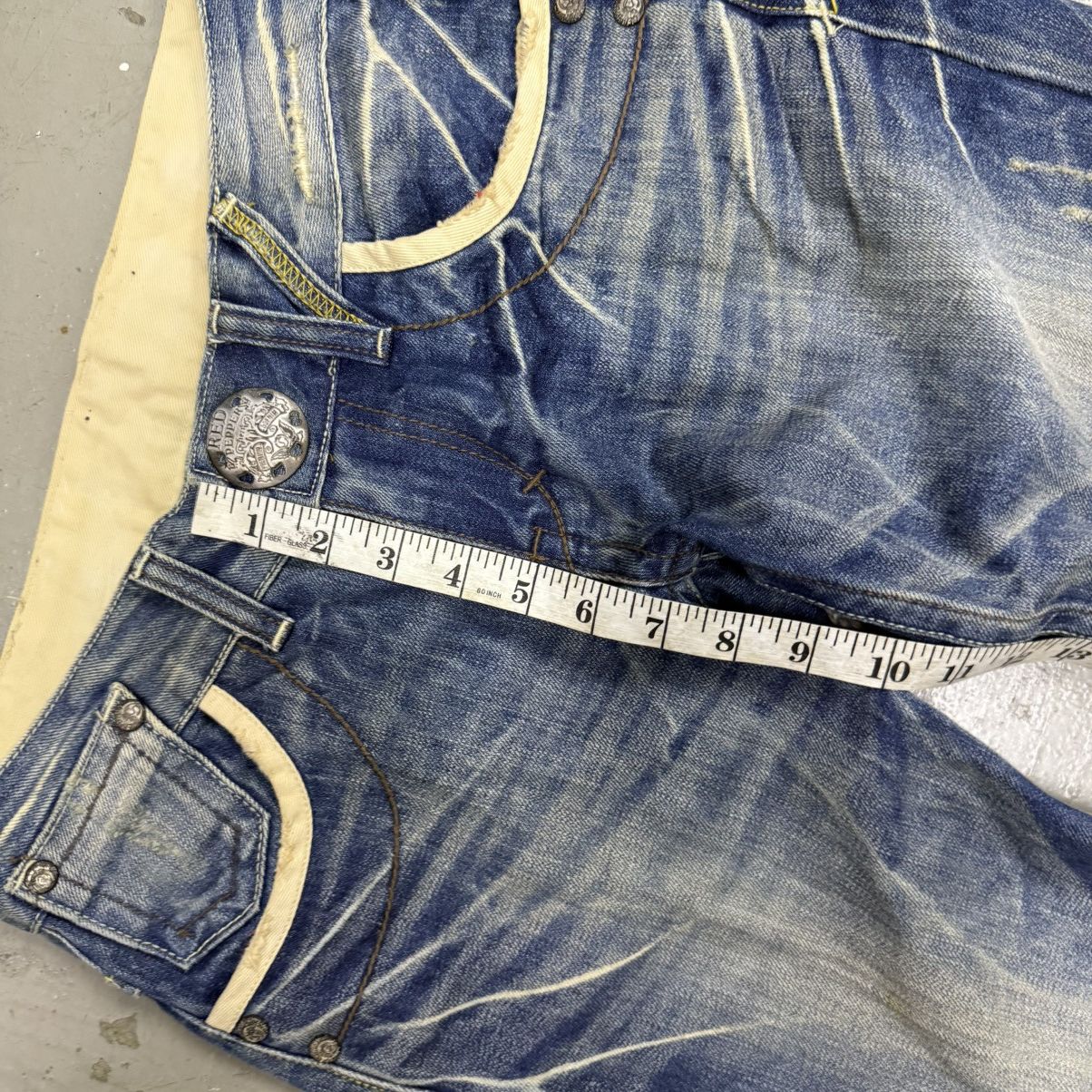 If Six Was Nine Red Pepper Mud Wash Rusty Flare Denim Size 28" / US 6 / IT 42 - 7 Thumbnail