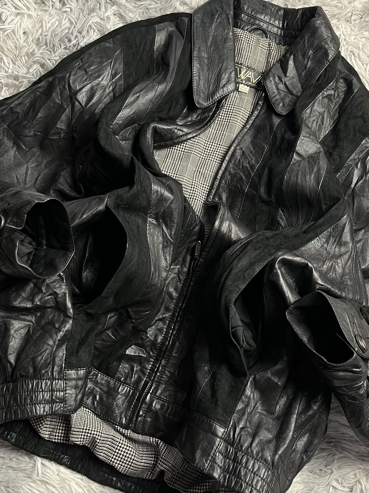 Vintage Vintage 90s SWAVA Leather Jacket Size US M / EU 48-50 / 2 - 7 Thumbnail