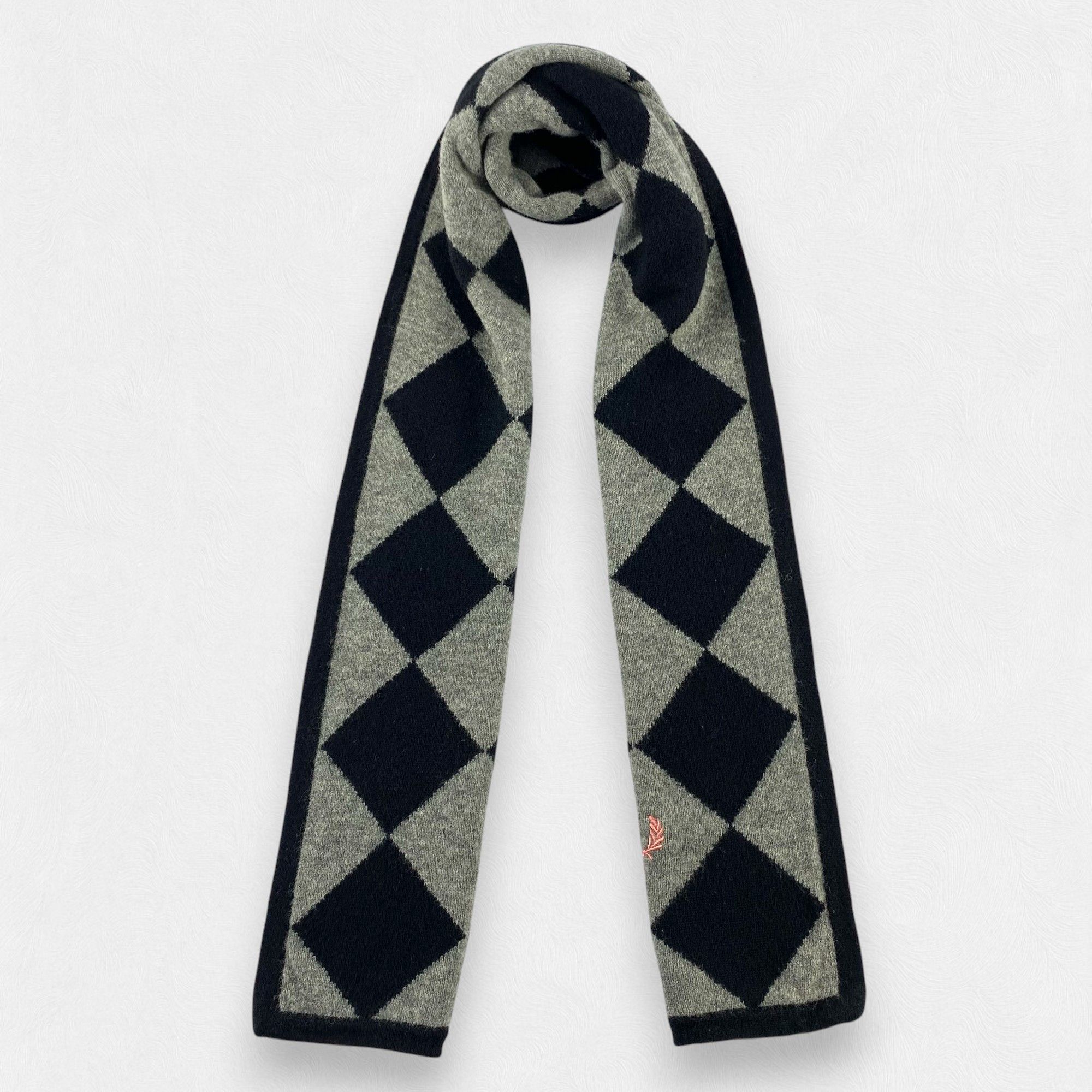 Fred Perry Scarf Neck Wrap Wool Muffler